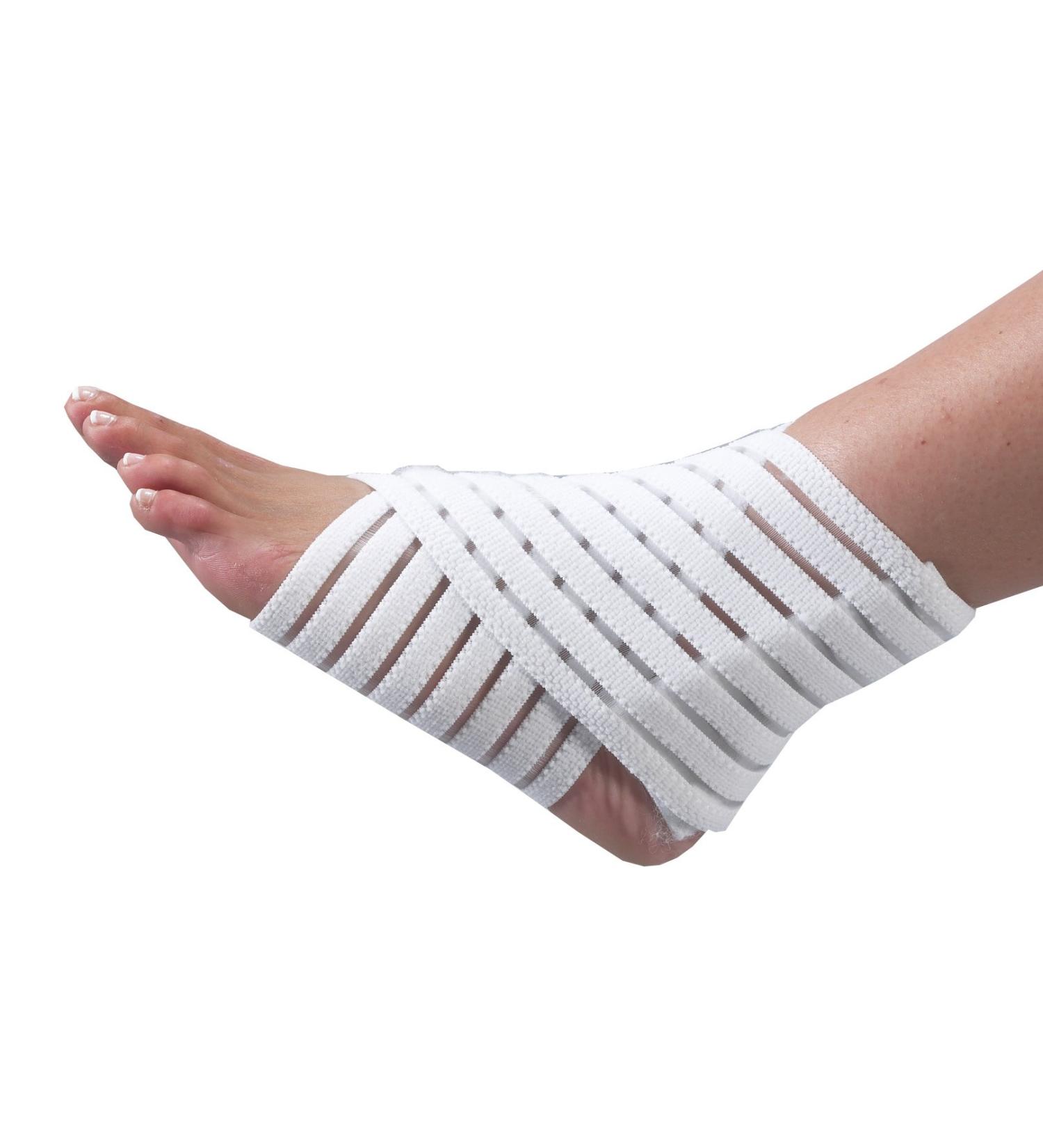 Segmented Ankle Wrap White