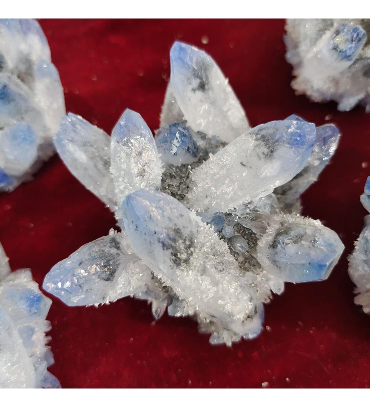 Natural Crystal Rough Natural Crystal Cluster Ra QuartzWhiteblueness Stones Crystal Point Specimen Home Decoration Raw Crystals Can be Used for Home Office Decoration - Buy Online on GoSupps.com
