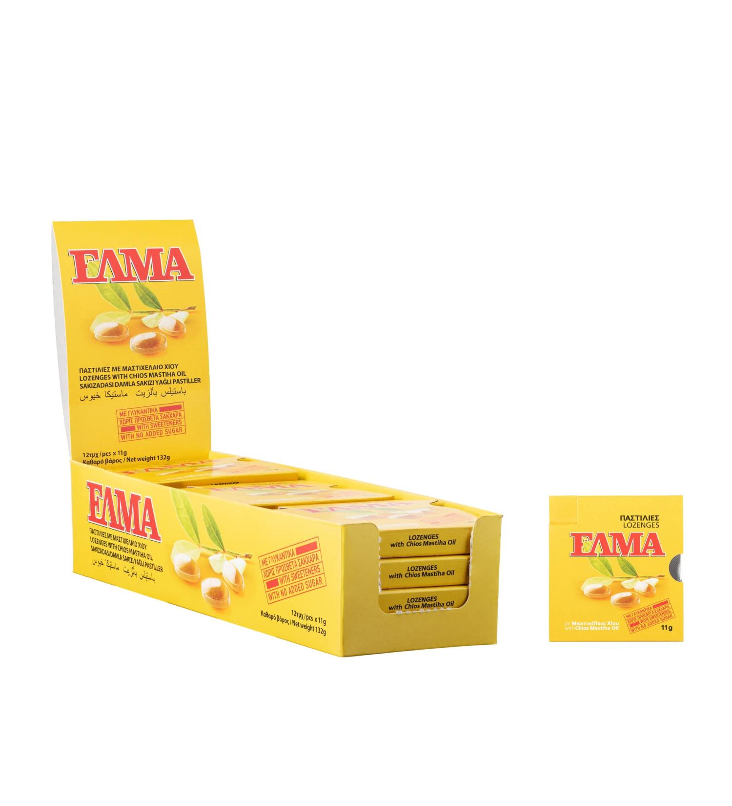 Mastihashop Sore Throat Lozenges - Greek Chios Mastiha for Dry Mouth & Cough Relief - Gluten Free - 60 Lozenges - Buy Online on GoSupps.com