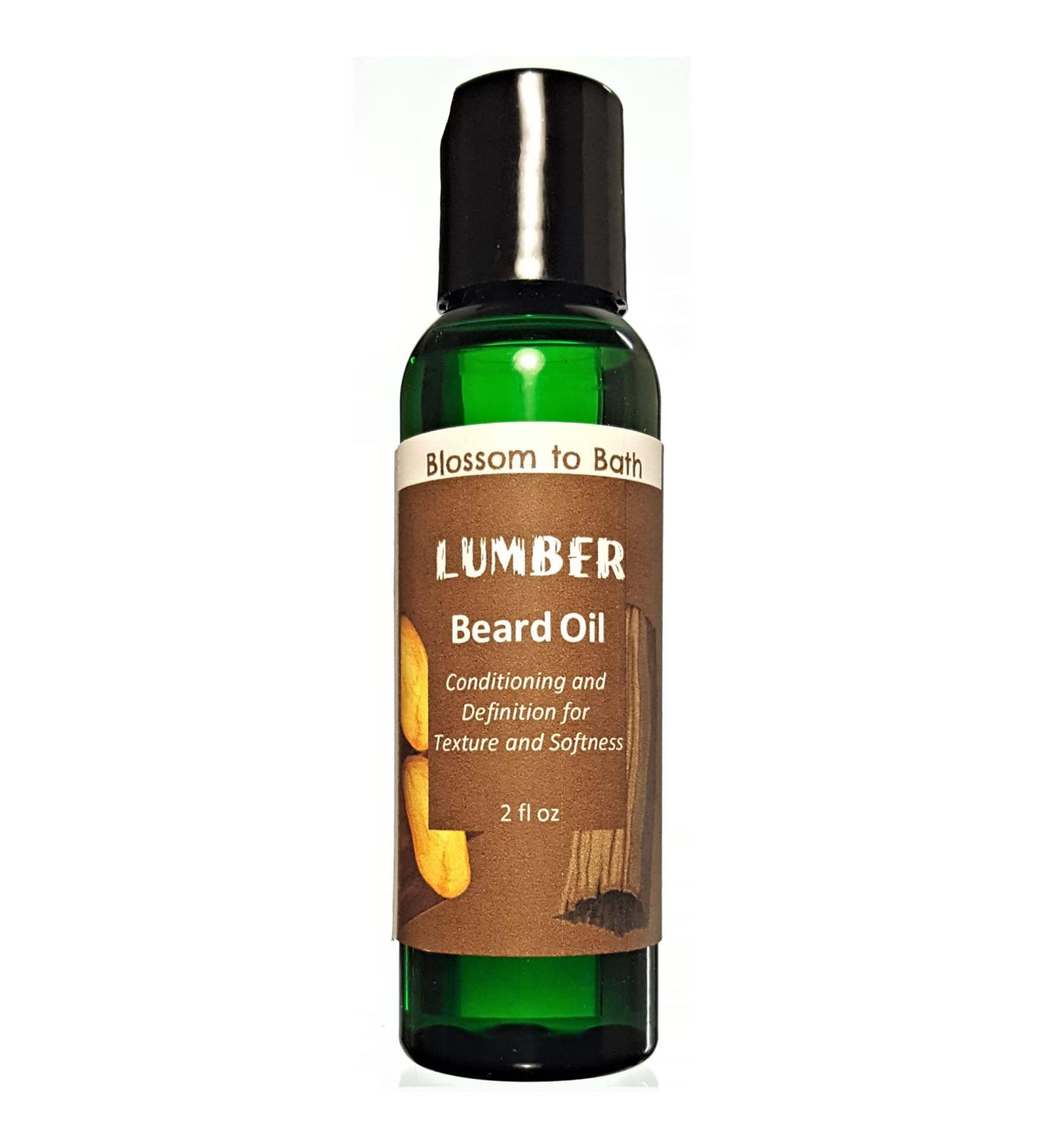 Lumber Beard Oil (2 ounce) - Pure Essential Oil Fragrance - Defines And Softens with a Vigorous Woodsy Scent