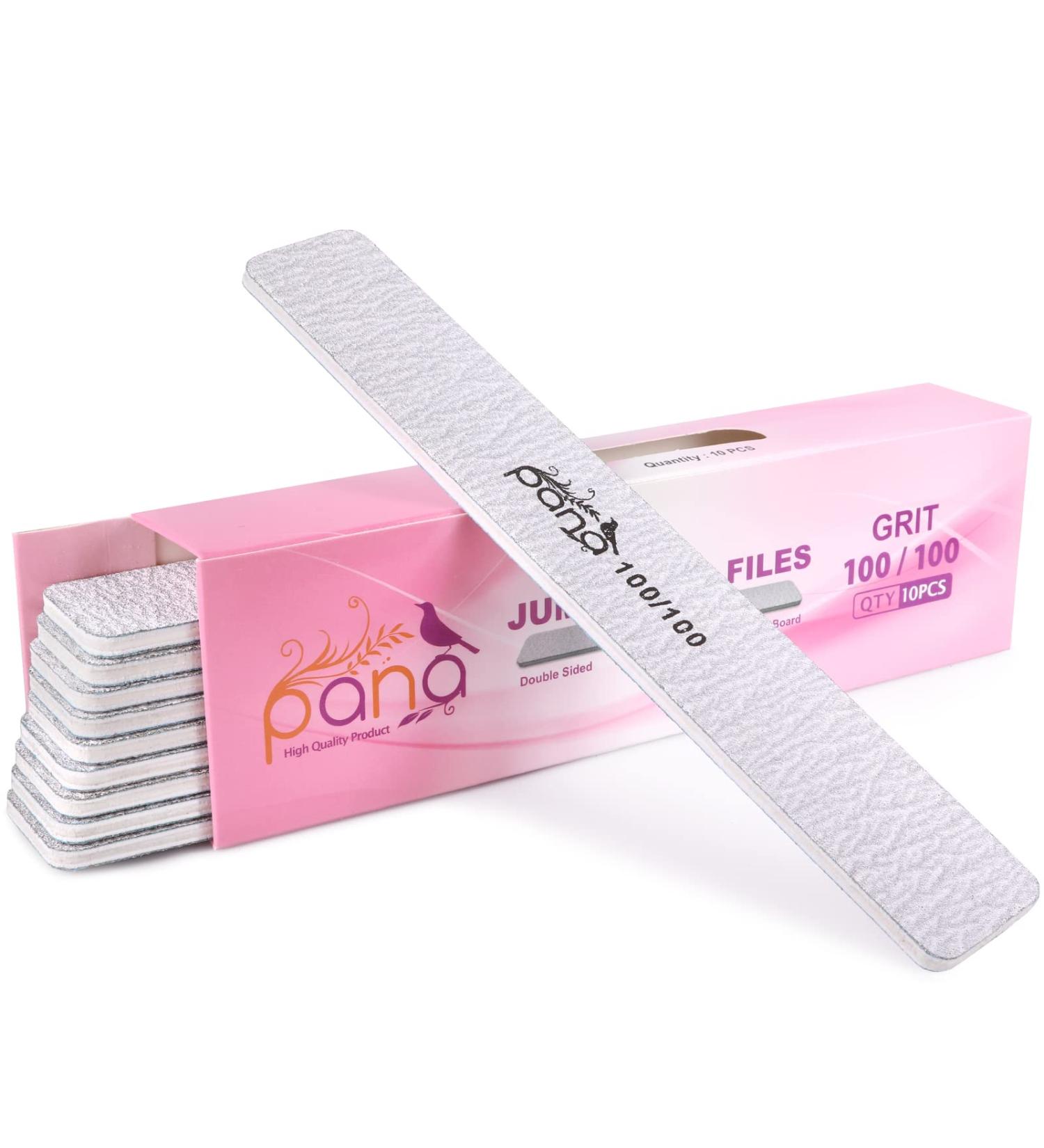 PANA Jumbo Double-Sided Emery Nail File - Zebra Design (Grit 100/100) - 50 Pack - Buy Online on GoSupps.com
