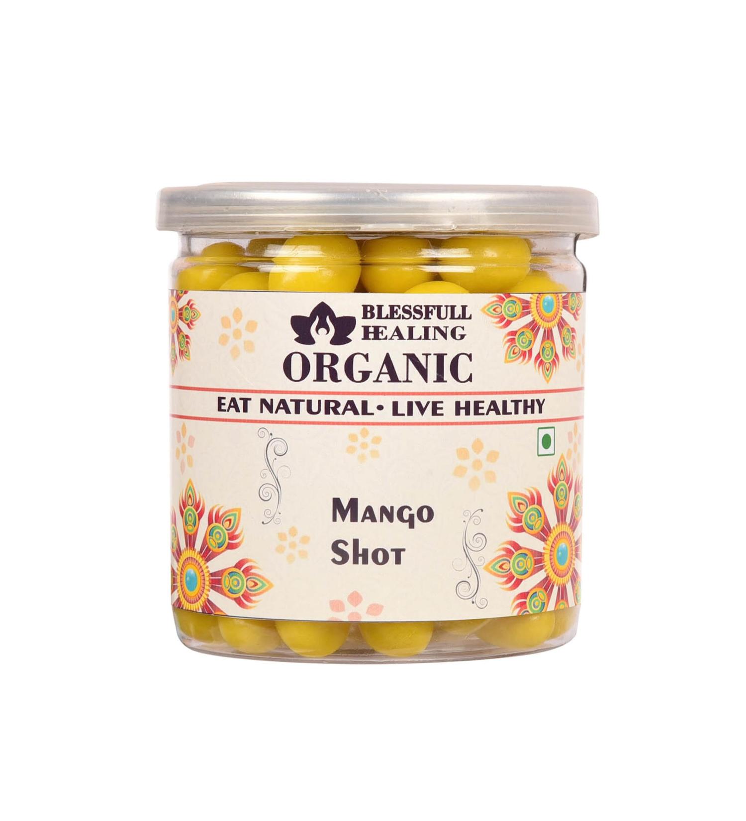 Blessfull Healing Organic Mango Shot 400 Gram Airtight Container (Packing May Vary)