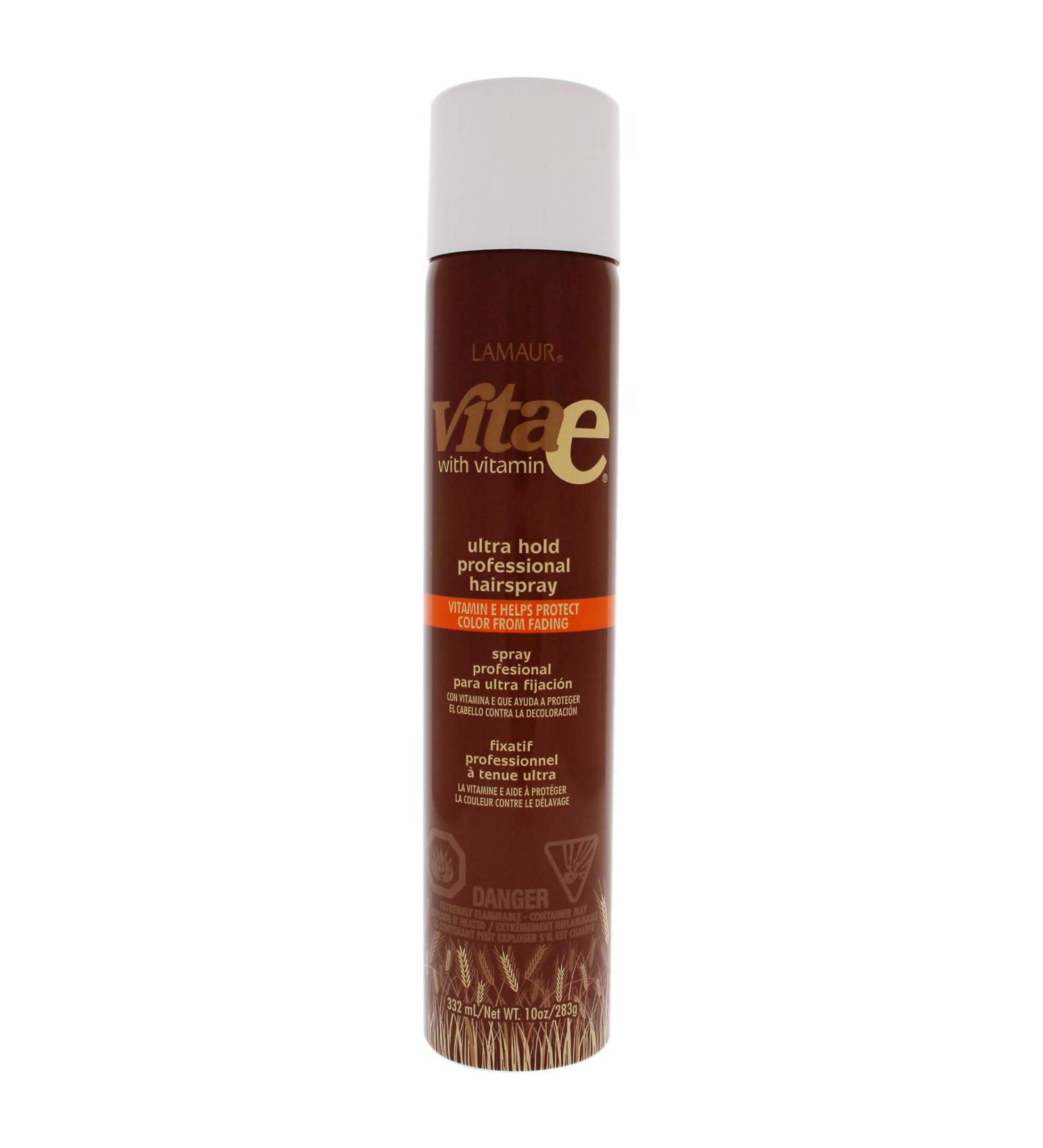 Lamaur Vita E Ultra Hold Hairspray Unisex Hairspray 10 oz 10 Fl Oz (Pack of 1)