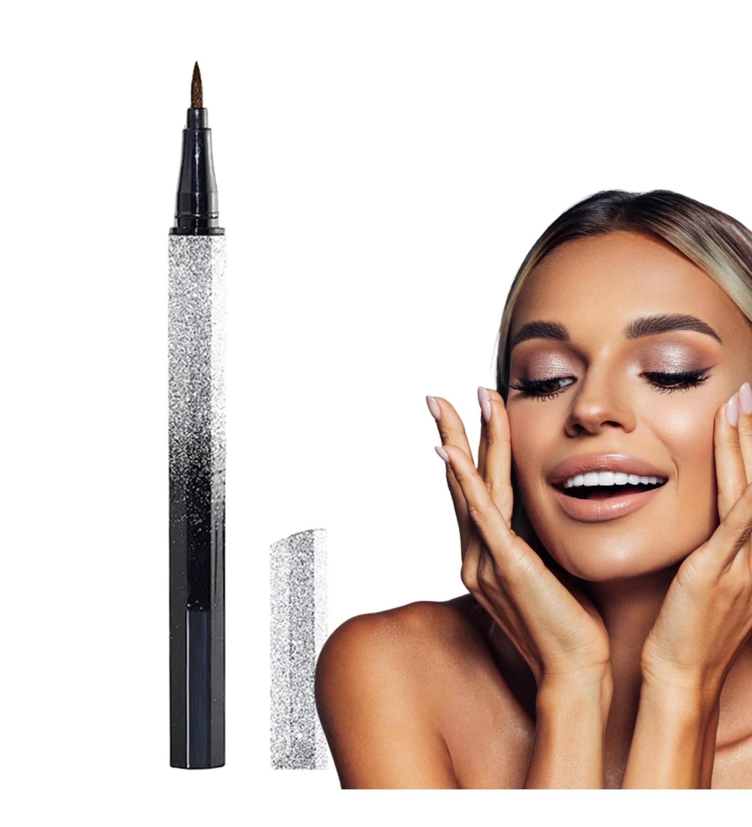 Waterproof Liquid Eyeliner | Waterproof Liquid Long-Lasting Eyeliner | Natural Eye Makeup Accessory for Daily Use Dating Night Out and Brown - Buy Online on GoSupps.com