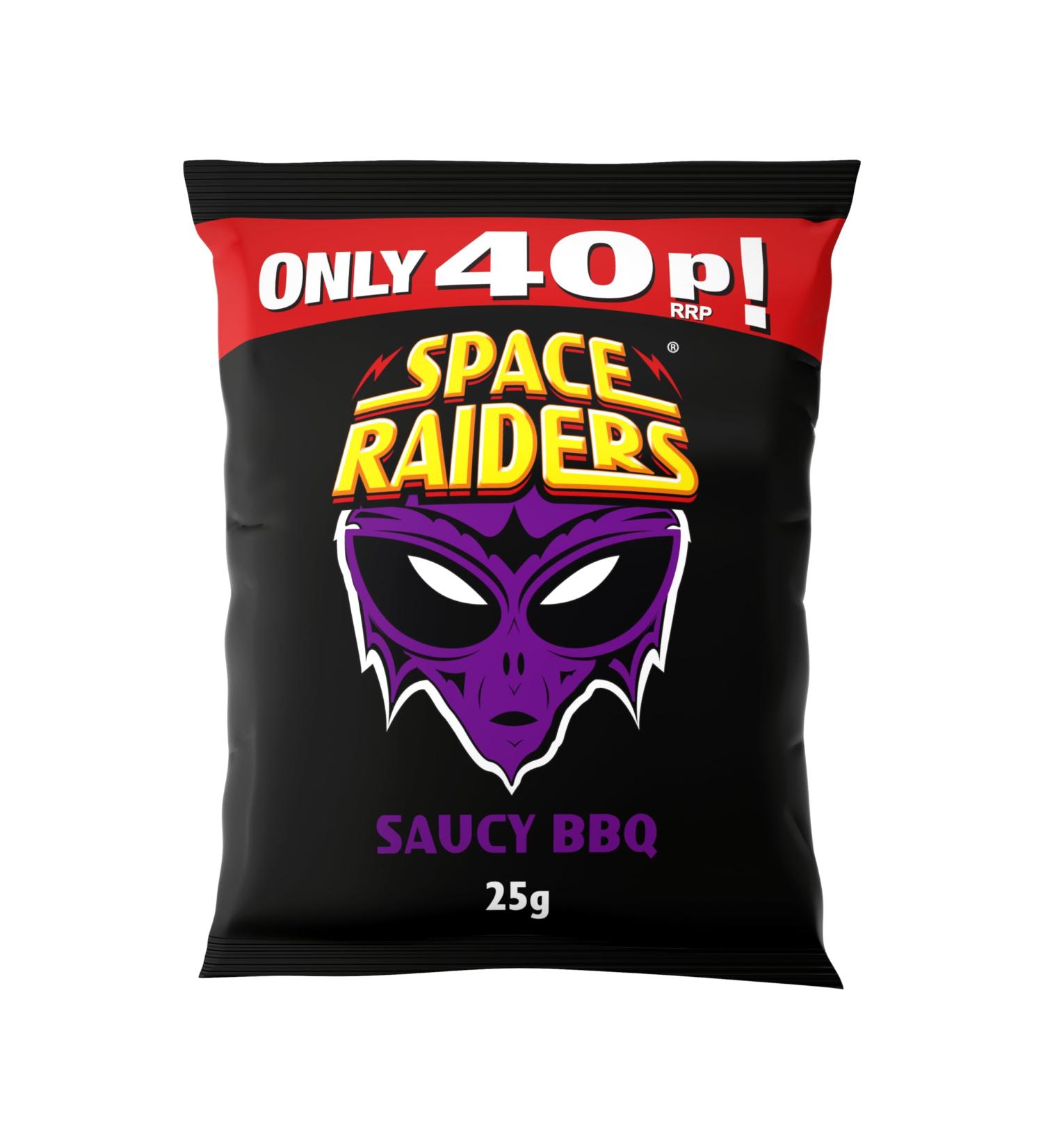 Space Raiders Saucy BBQ (36 x 25g Bags) PMP