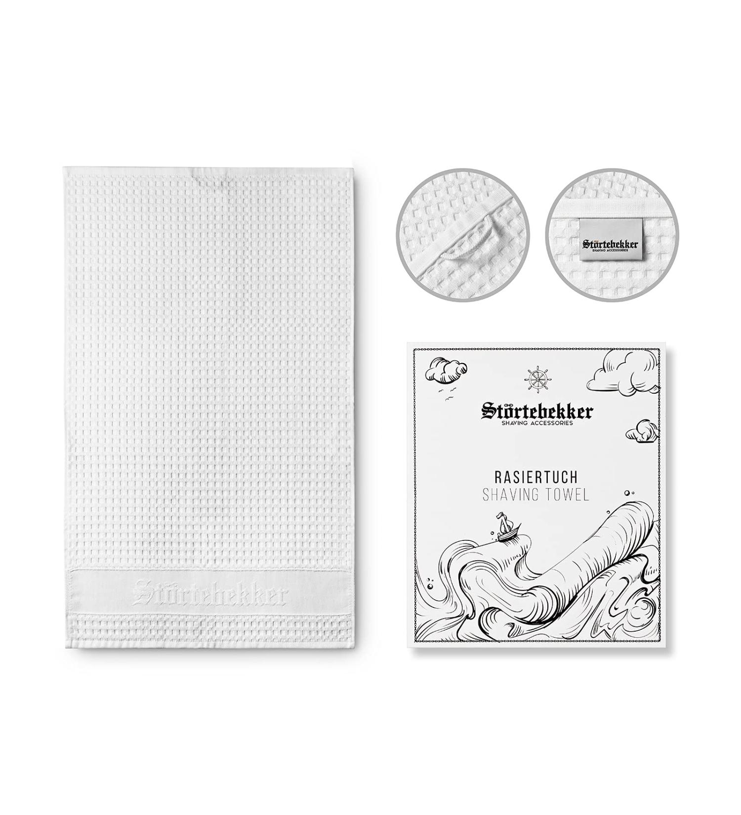 St rtebekker Premium Shaving Towel - 100% Cotton Made in Germany | High-Quality Hanging Towel for Shaving - Buy Online on GoSupps.com