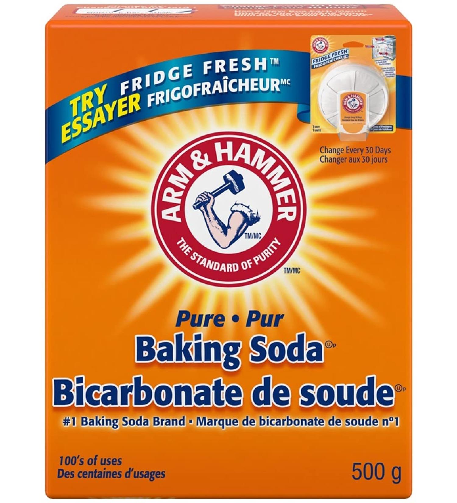 ARM & HAMMER Baking Soda For Baking Cleaning and Deodorizing 500 g 500 g (Pack of 1) - Buy Online on GoSupps.com
