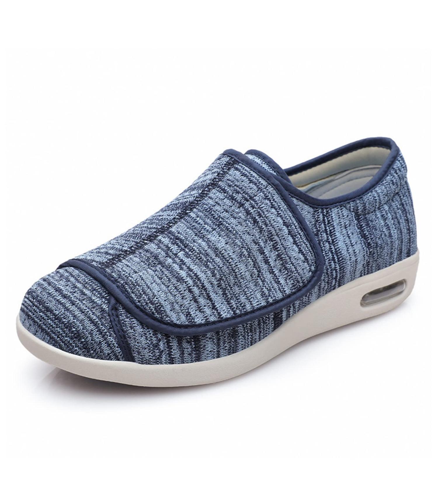 NVBHOF Adjustable Diabetic Shoes for Elderly Swollen Feet - Light Blue, Size 12 - Buy Online on GoSupps.com