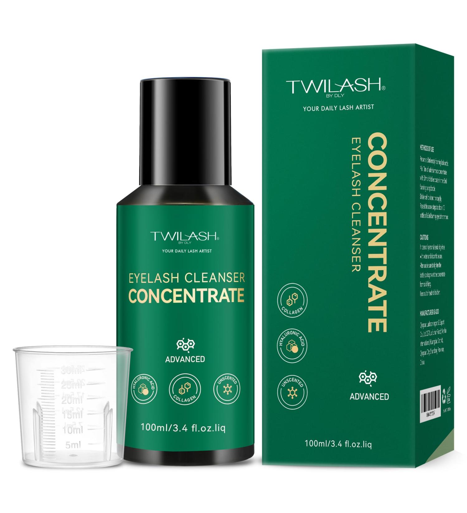 Eyelash Cleanser Concentrate 100ml - Professional Unscented Foaming Lash Shampoo for Extensions | Premium 20.5oz Salon & Home Care Solution - Buy Online on GoSupps.com
