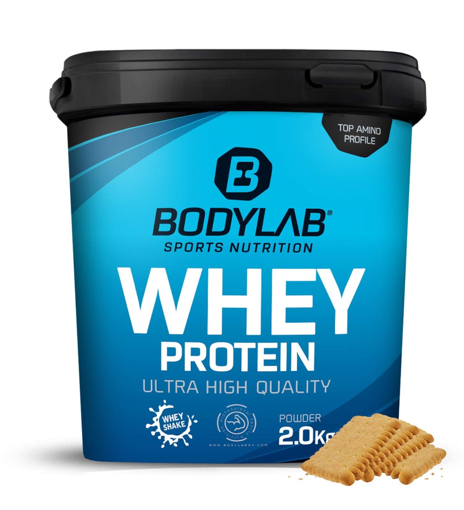 Bodylab24 Whey Protein Powder - Butter Biscuit Flavor 2kg - Premium Protein for Muscle Growth - Buy Online on GoSupps.com