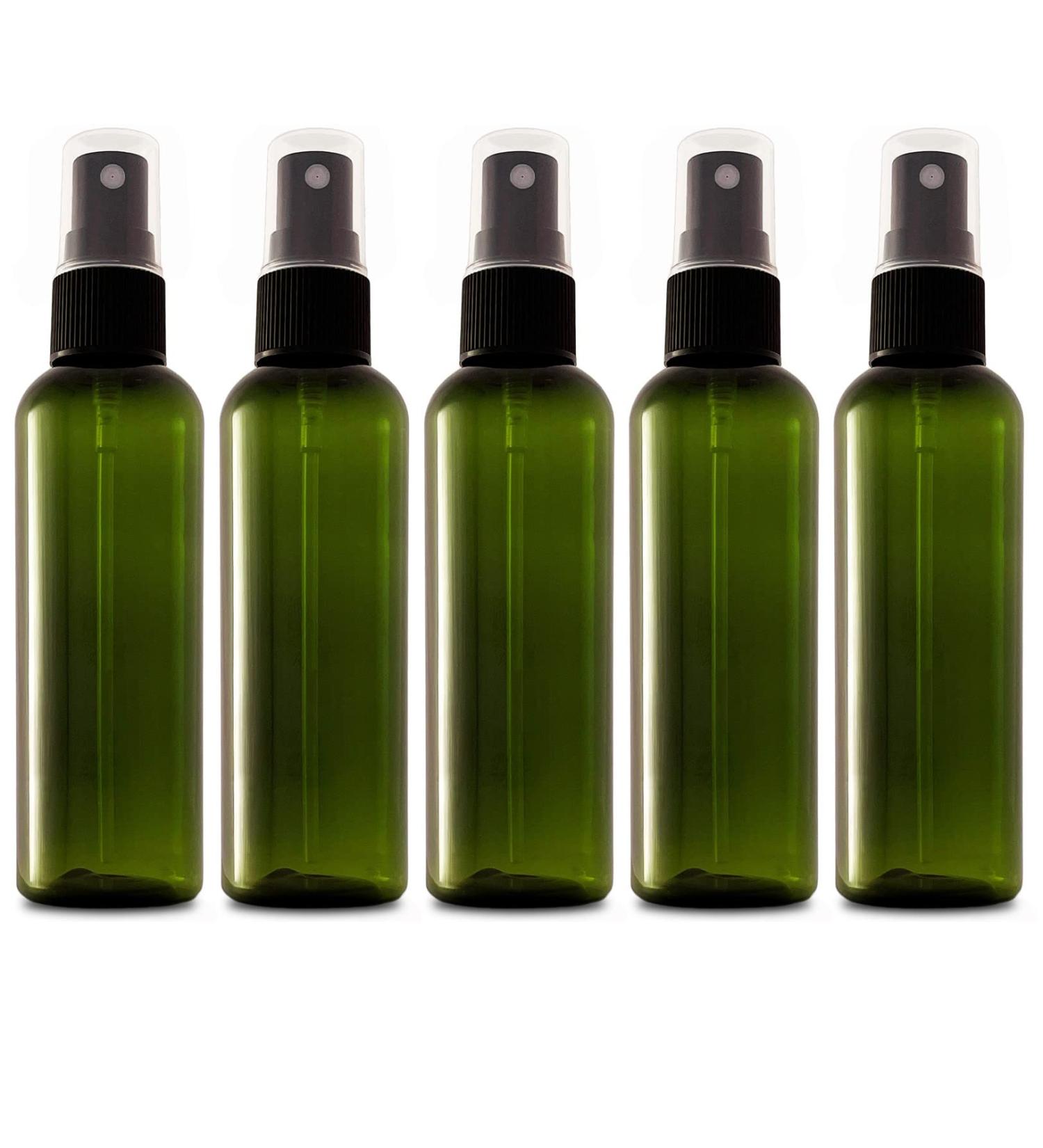5 x 100ml Recycled Plastic Spray Bottles - BPA-Free Refillable Travel Containers for Liquids & Cosmetics | Ideal for Air Travel - Buy Online on GoSupps.com