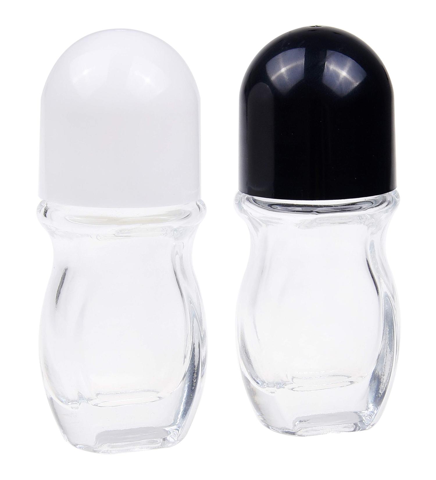 2 Pack Glass Roll-On Bottles - Refillable Essential Oil & Sunscreen Roller Applicators (30 ML) - Perfect for Travel & DIY - Buy Online on GoSupps.com