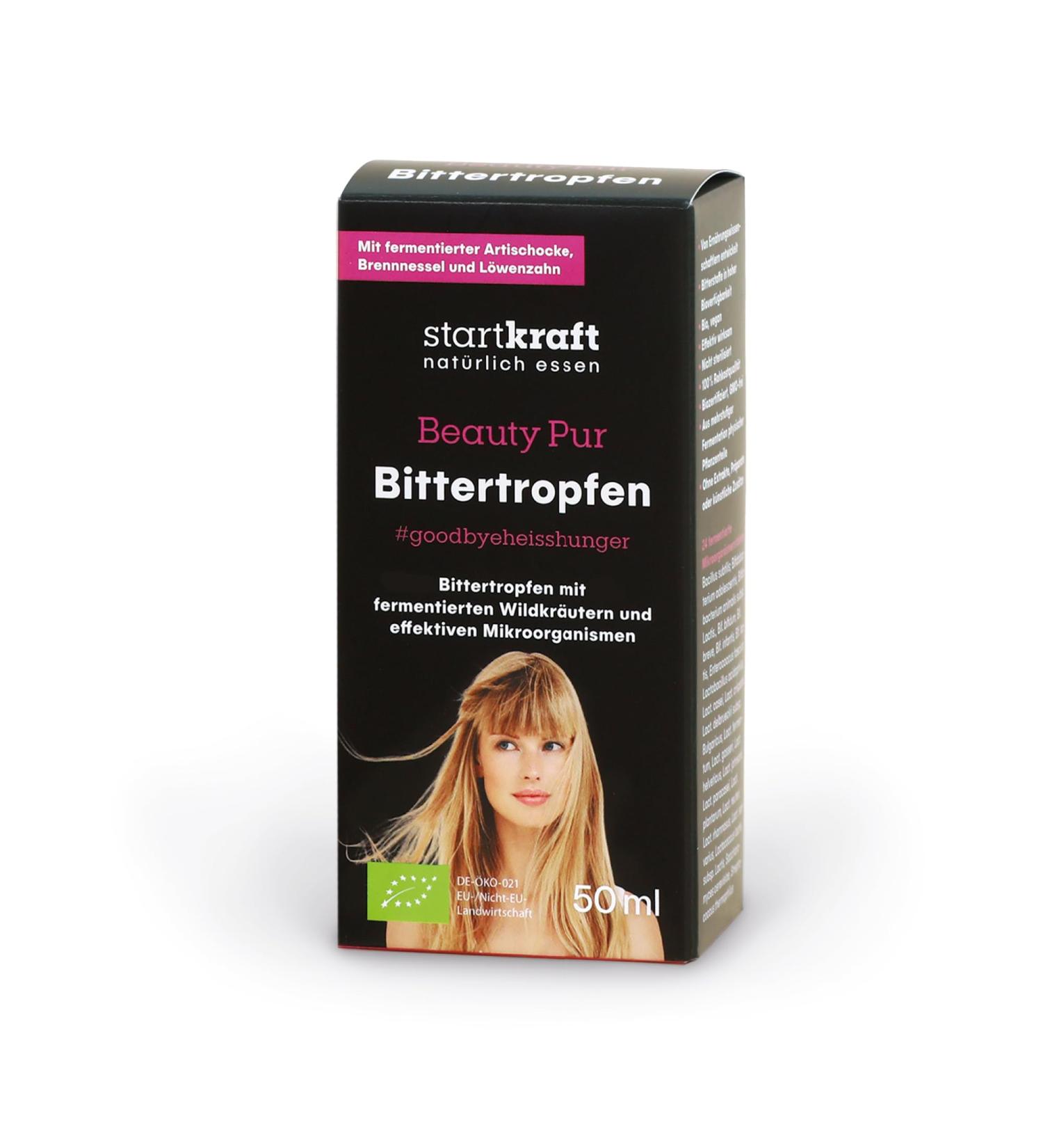 Starting Force Beauty PUR 50ML Bitter Drops - Vegan Alcohol-Free 24 Fermented Microorganisms Gluten & Lactose-Free No Artificial Additives - Buy Online on GoSupps.com