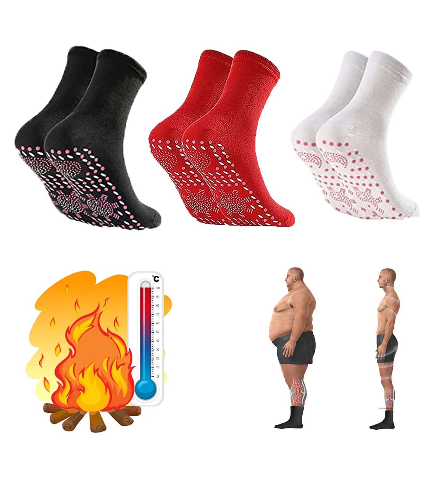 Alvo Feet Compression Socks for Varicose Veins - 3 Pairs Mixed Colors for Men & Women - Buy Online on GoSupps.com