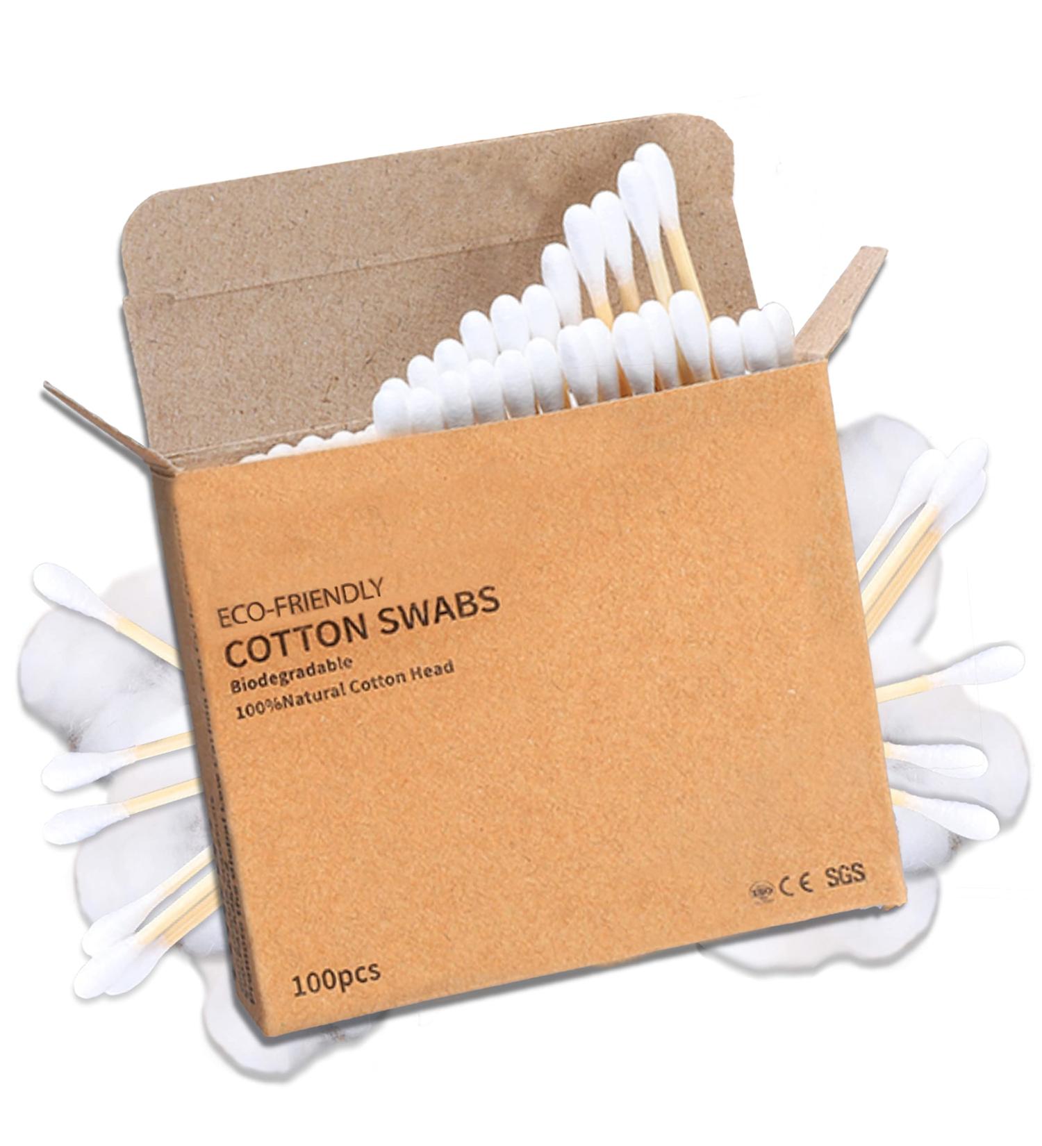 Buy 100 Bamboo Cotton Buds | Eco-Friendly BPA Free Soft Tips - Perfect for Personal Care & Beauty - Buy Online on GoSupps.com