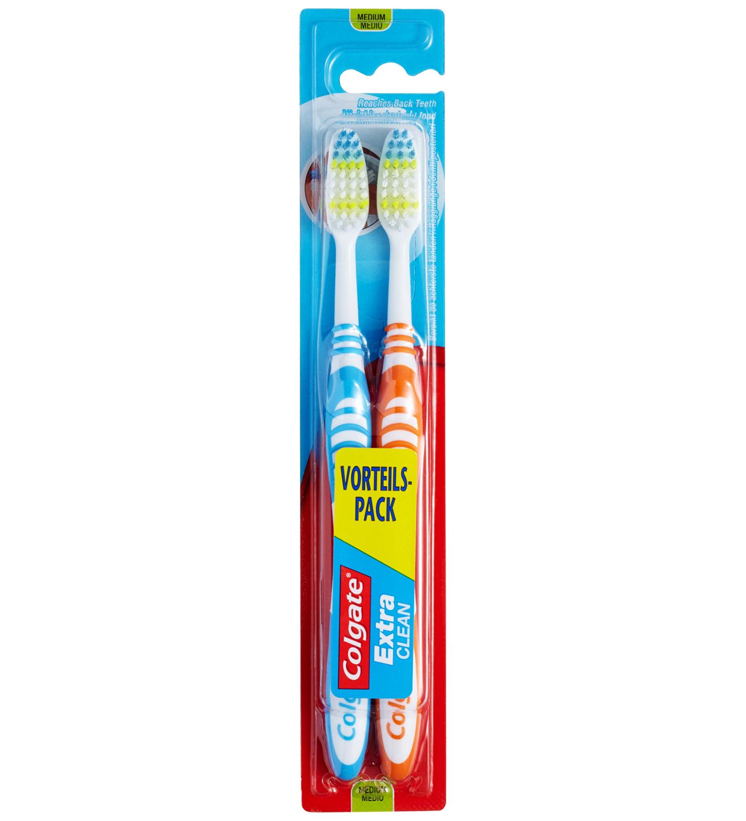 Colgate Toothbrush Extra Clean medium 2 pieces