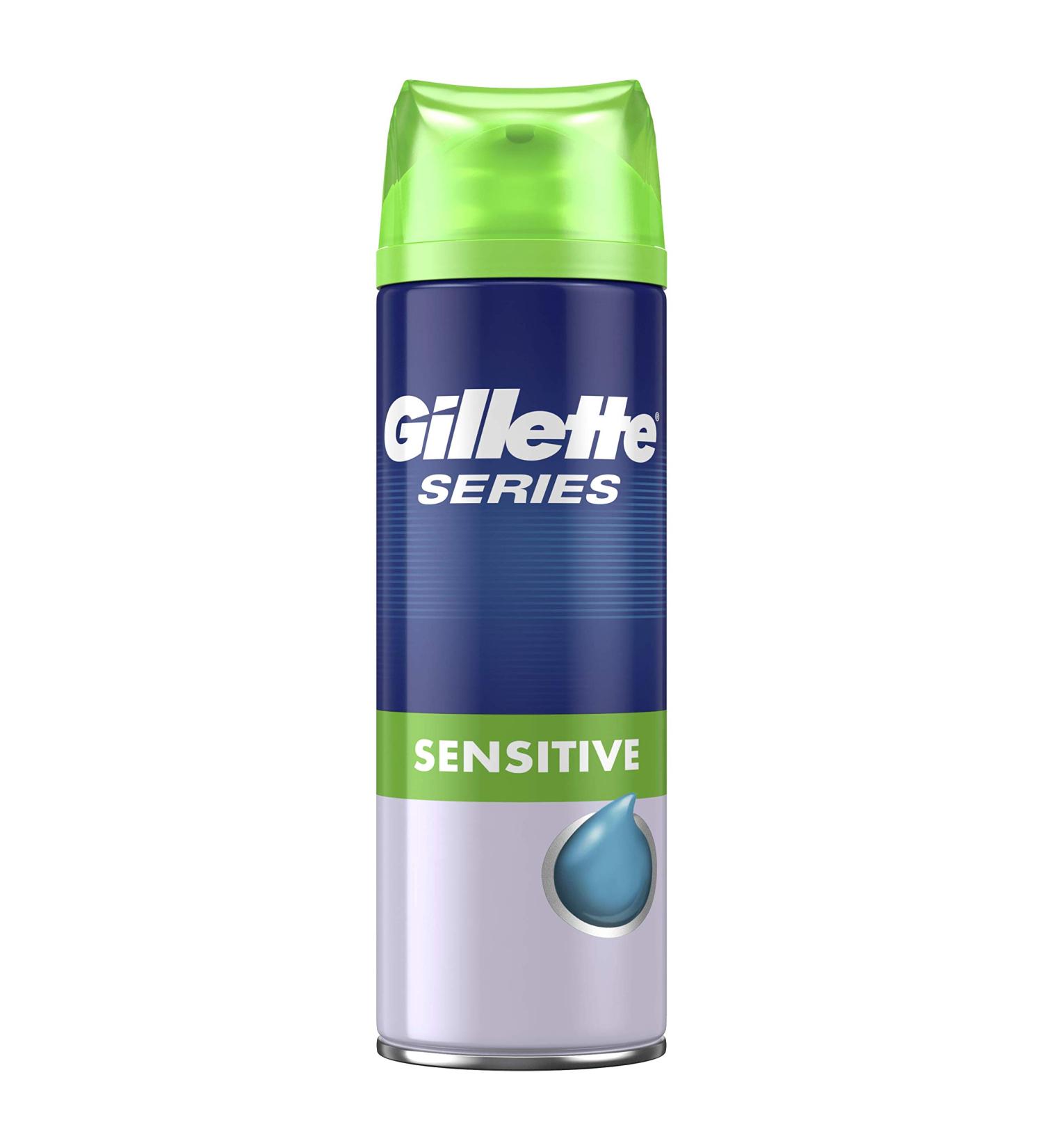 Gillette Series Sensitive Shaving Gel 200ml - Soothes, Hydrates & Protects - Buy Online on GoSupps.com