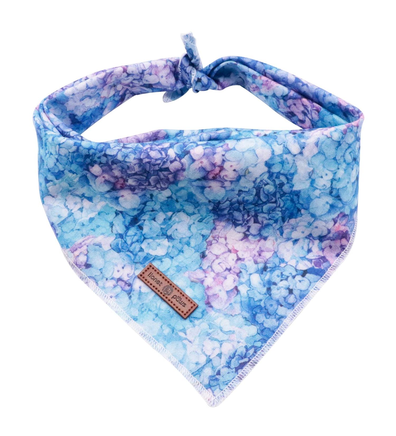 Lionet Paws Dog Bandana | Triangle Scarf for All Dog Sizes | Hydrangea Design - Buy Online on GoSupps.com