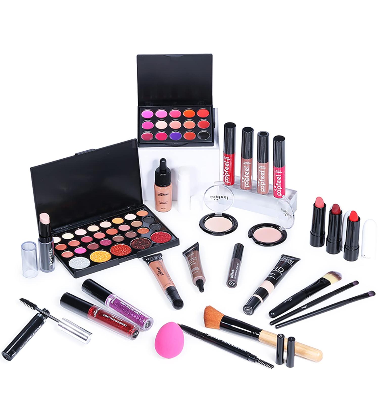 Stronrive Make-Up Complete Set | Versatile All-in-One Beauty Kit for Women & Girls | Essential Starter Cosmetic Gift Set with Brushes & Eyeshadow Palette - Buy Online on GoSupps.com
