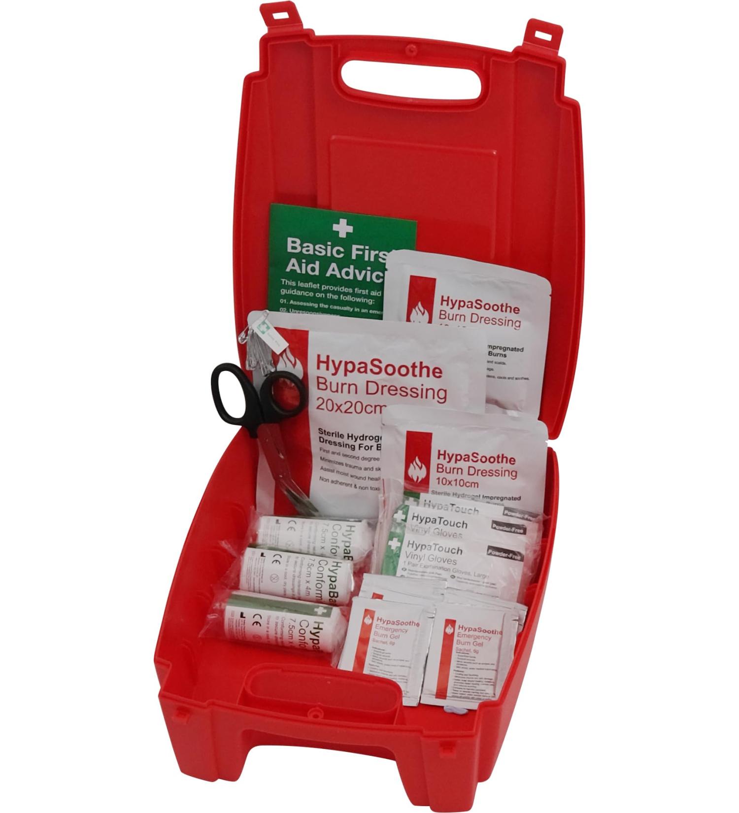 Safety First Aid Group Evolution HypaSoothe Burns First Aid Kit Medium - Fully Stocked - Buy Online on GoSupps.com