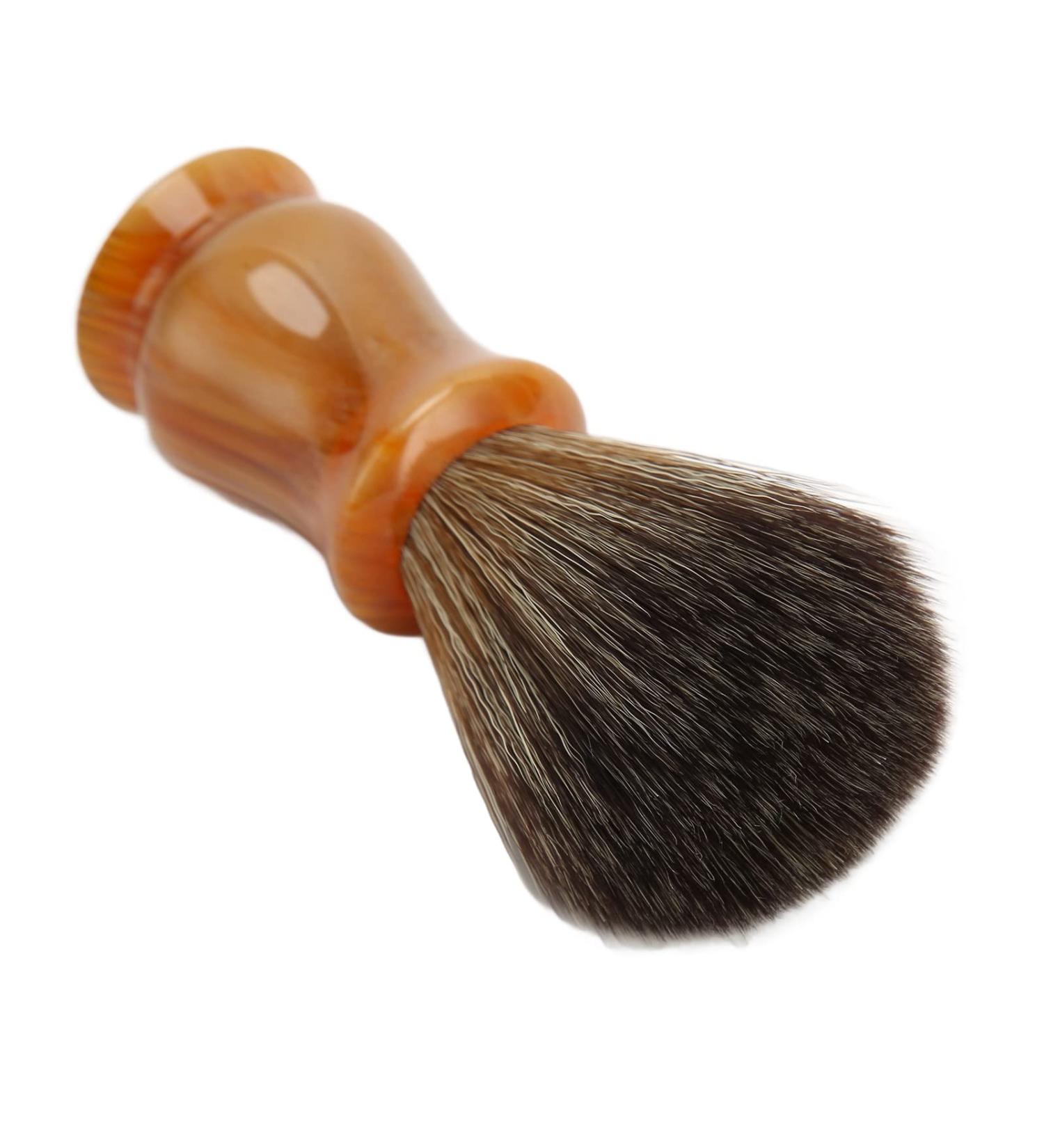 Portable Shaving Foam Brush & Beard Brush - Quick Drying Lightweight Resin Handle for Travel & Daily Use - Buy Online on GoSupps.com