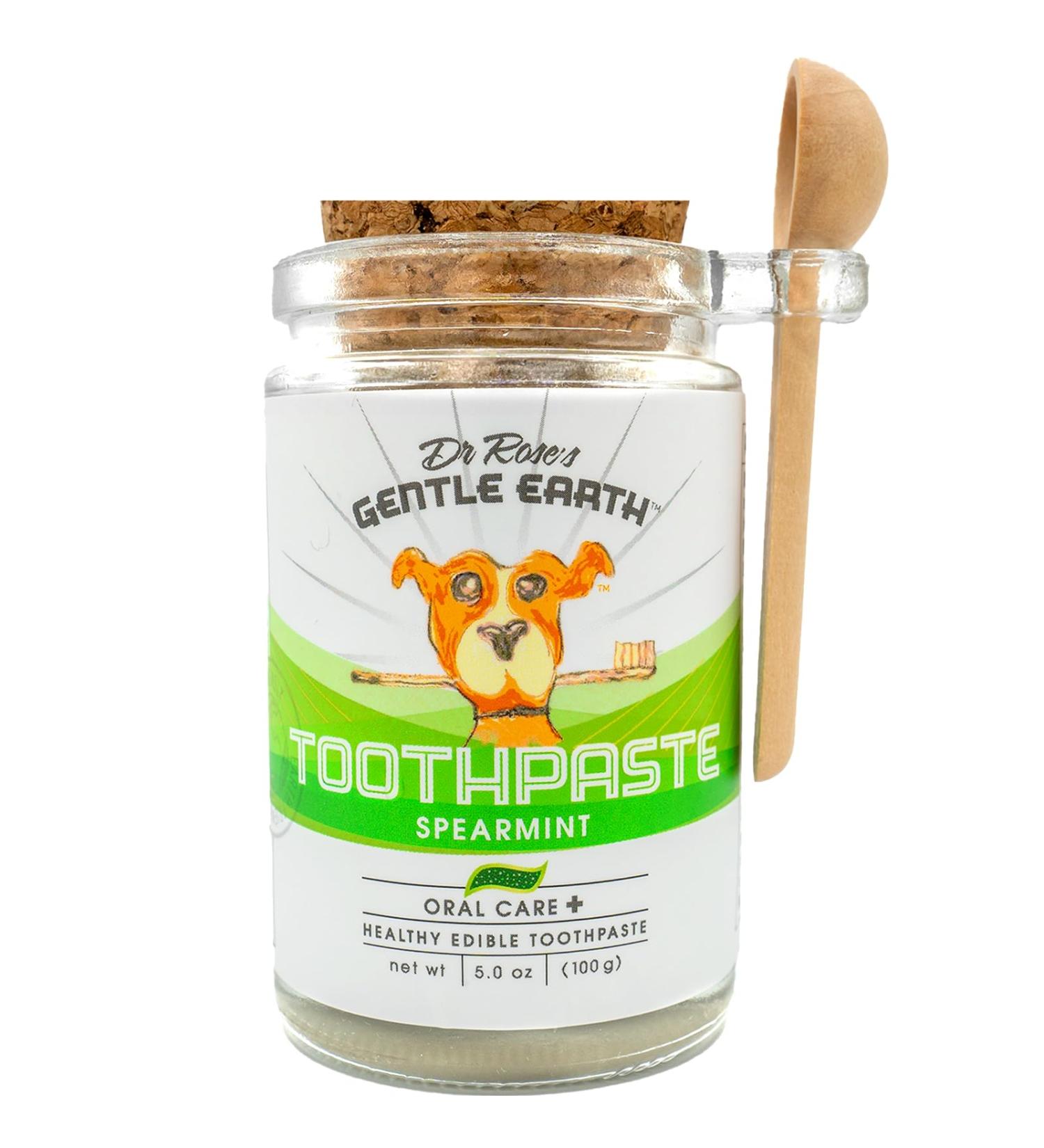 All Natural Organic Dog Toothpaste - Veterinarian Formulated Tartar Removal & Gum Health 5oz Spear Mint Made in USA - Buy Online on GoSupps.com