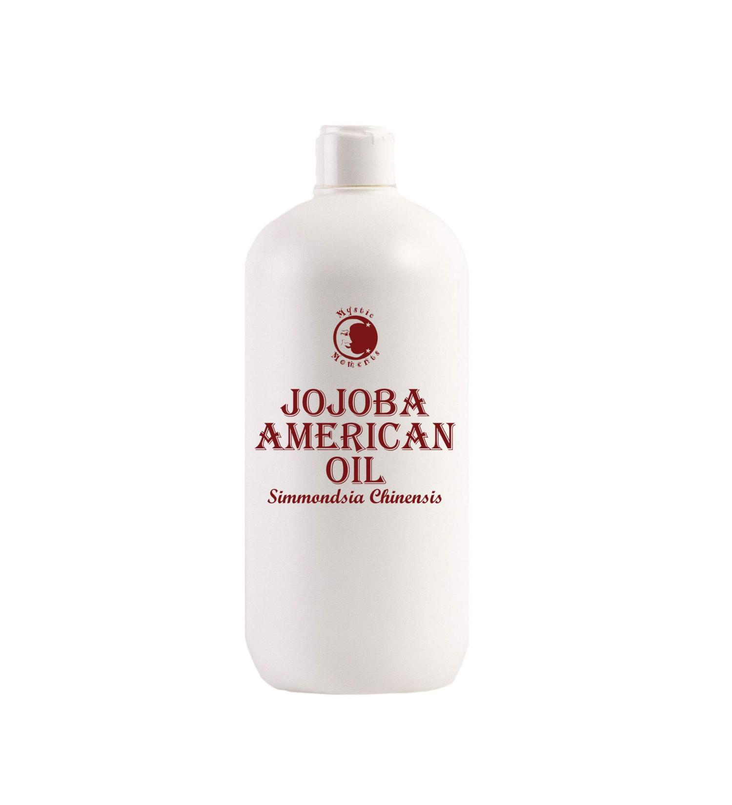 Buy Mystic Moments Jojoba Golden Carrier Oil - 1 Litre | Pure Natural Oil for Hair Face Nails Aromatherapy & Massage | Vegan & GMO Free - Buy Online on GoSupps.com