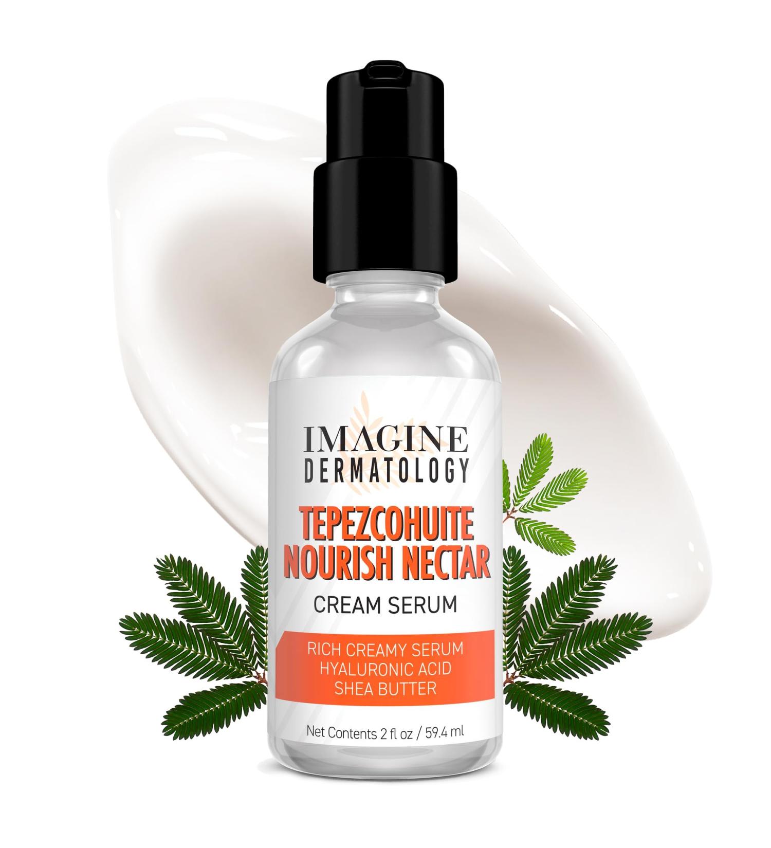 Tepezcohuite Nourish Nectar: Concentrated Hyaluronic Acid & Shea Butter Cream Serum - Unscented Paraben-Free Made in USA (2 fl oz - Buy Online on GoSupps.com