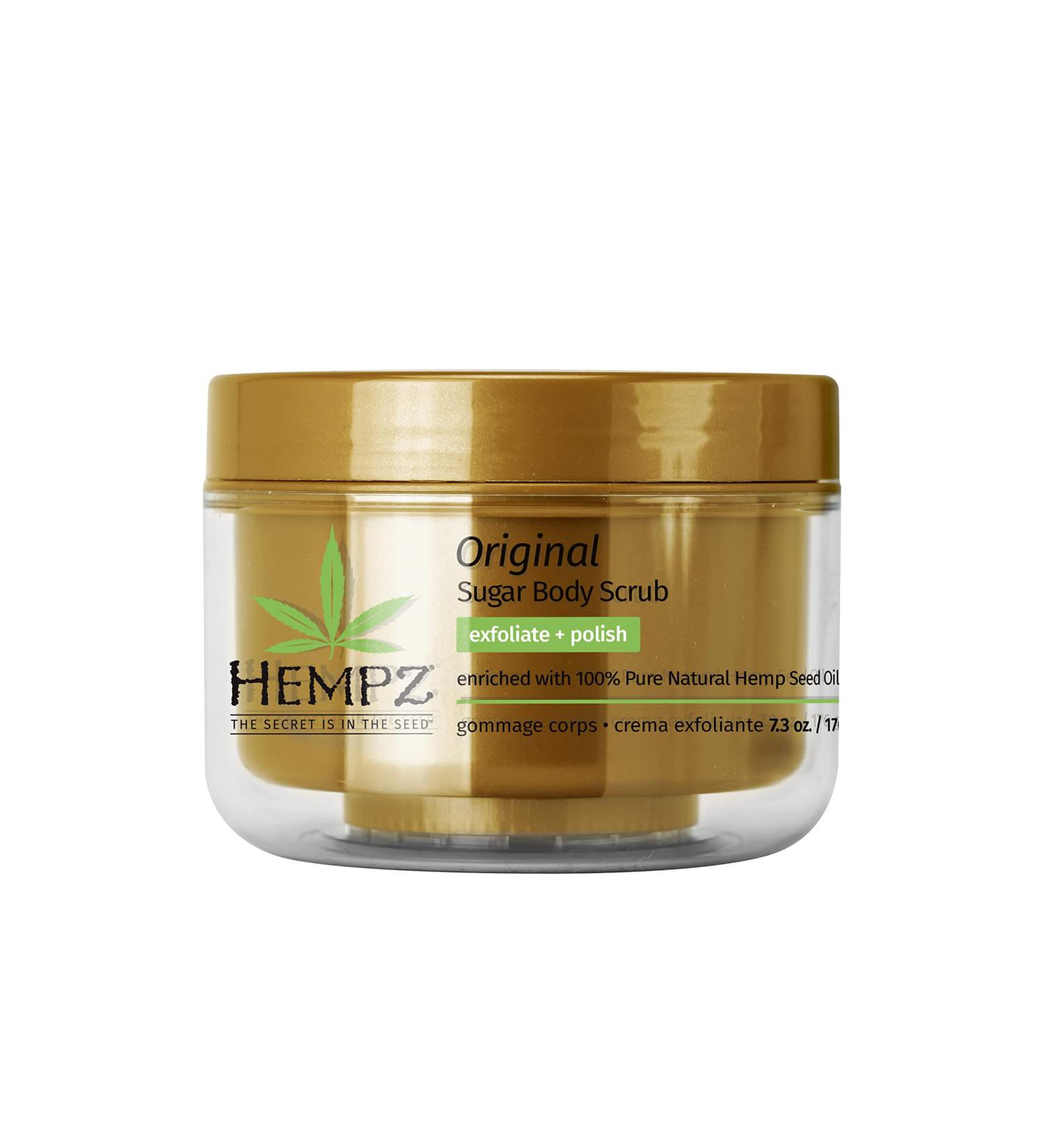 Hempz Original Herbal Sugar Body Scrub 7.3 oz - Exfoliating Body Scrub with Natural Ingredients - Buy Online on GoSupps.com