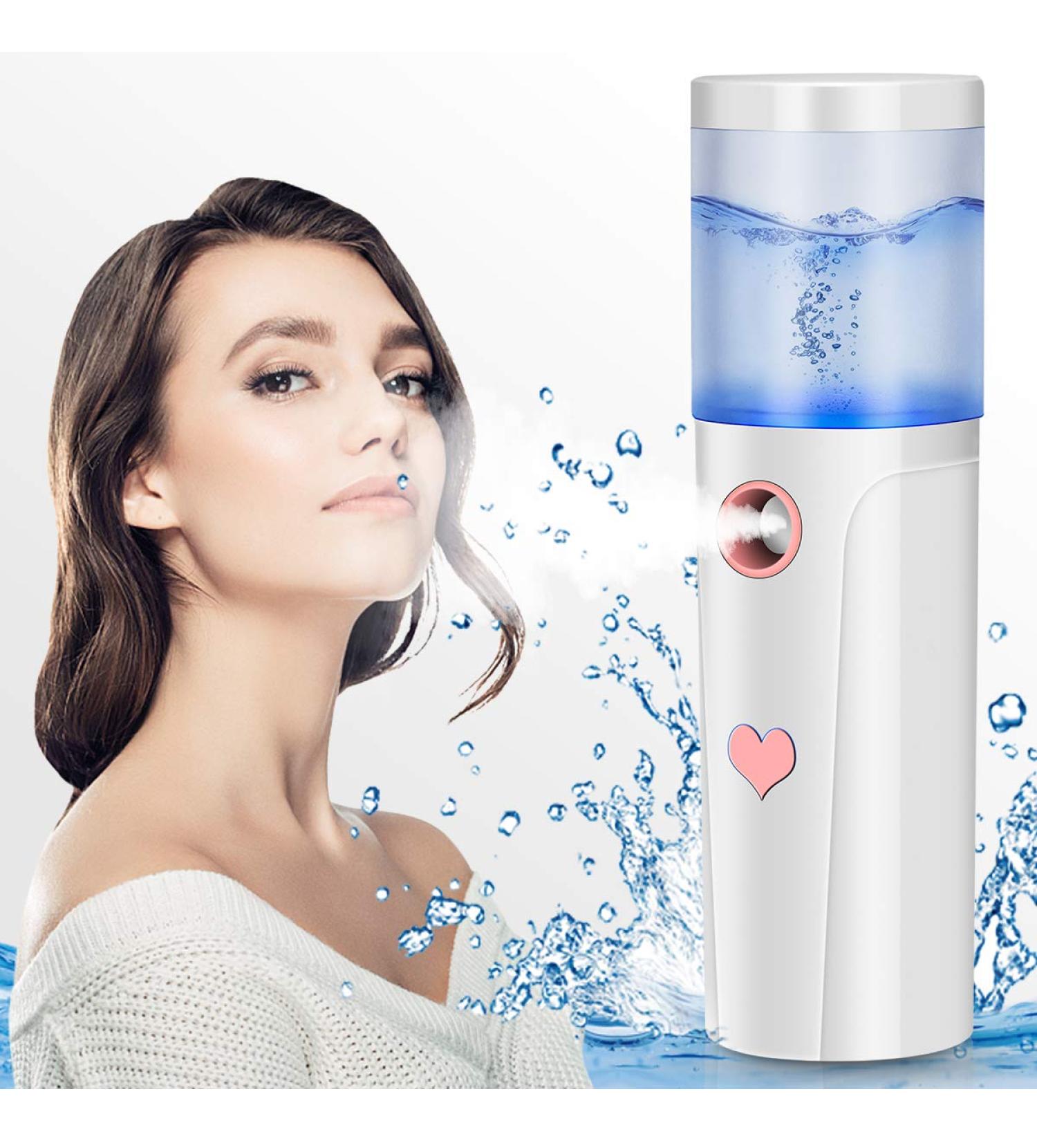 Mister Portable Cool Mist Steamer Handy Mist Sprayer for Face Moisturizing & Hydrating Mini USB Rechargeable Mister Travel Face Humidifier Atomizer with 20ml Water Tank /89 - Buy Online on GoSupps.com