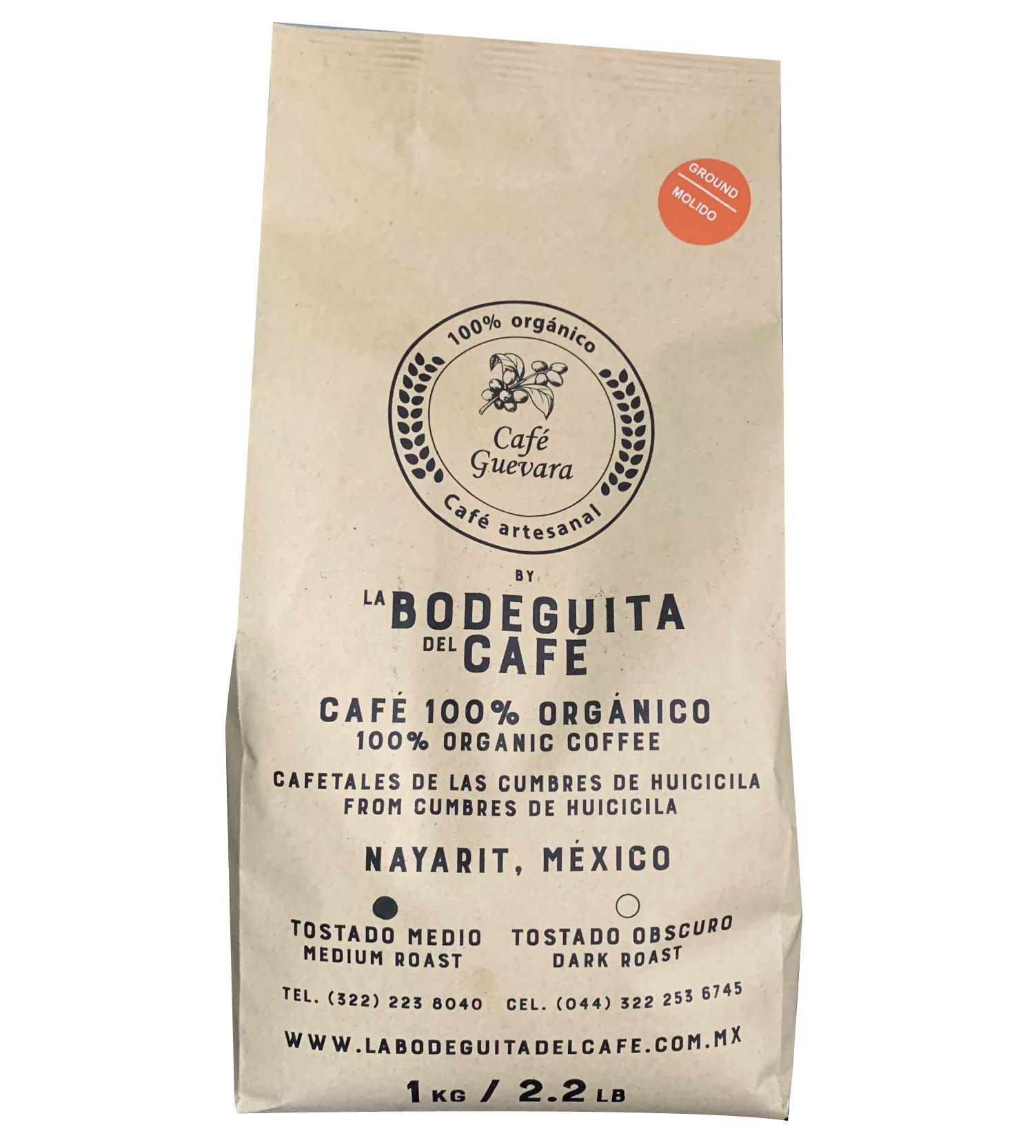 Organic Coffee from Nayarit M xico 2.2 lbs/2.2 libras Medium Roast Ground - Buy Online on GoSupps.com
