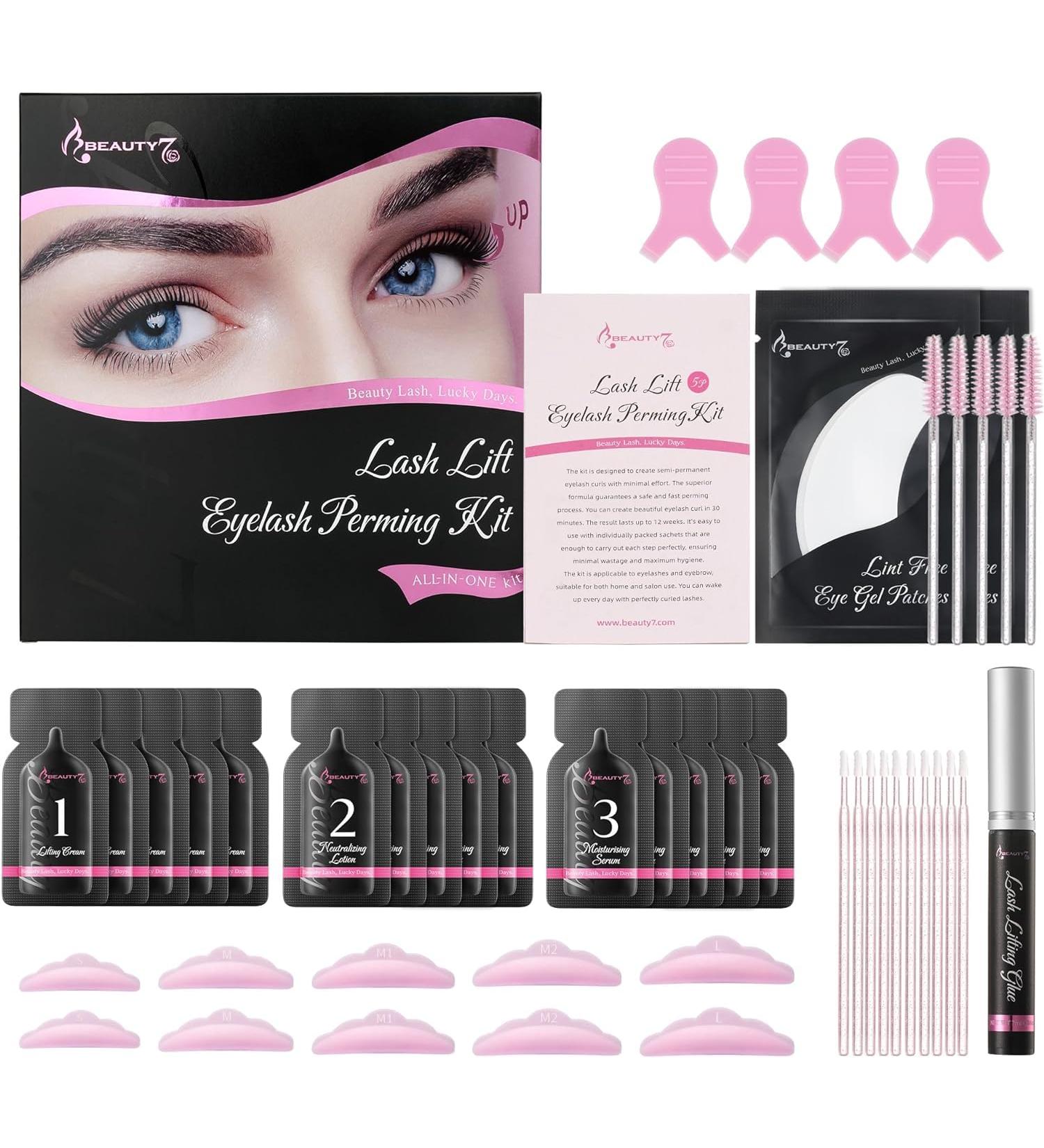  Beauty7 Beauty7 5-Piece Eyelash Extension Lifting Kit - Lifting Gel - Eyebrow Kit - Buy Online on GoSupps.com