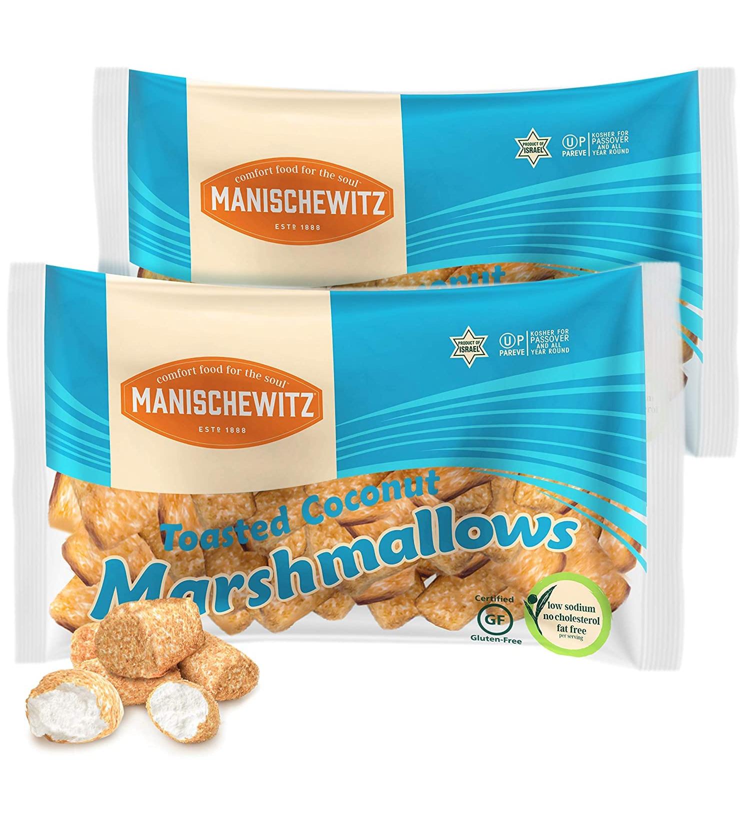 Manischewitz Toasted Coconut Marshmallows 283g (Pack of 2) | Gluten Free Kosher for Passover - Buy Online on GoSupps.com