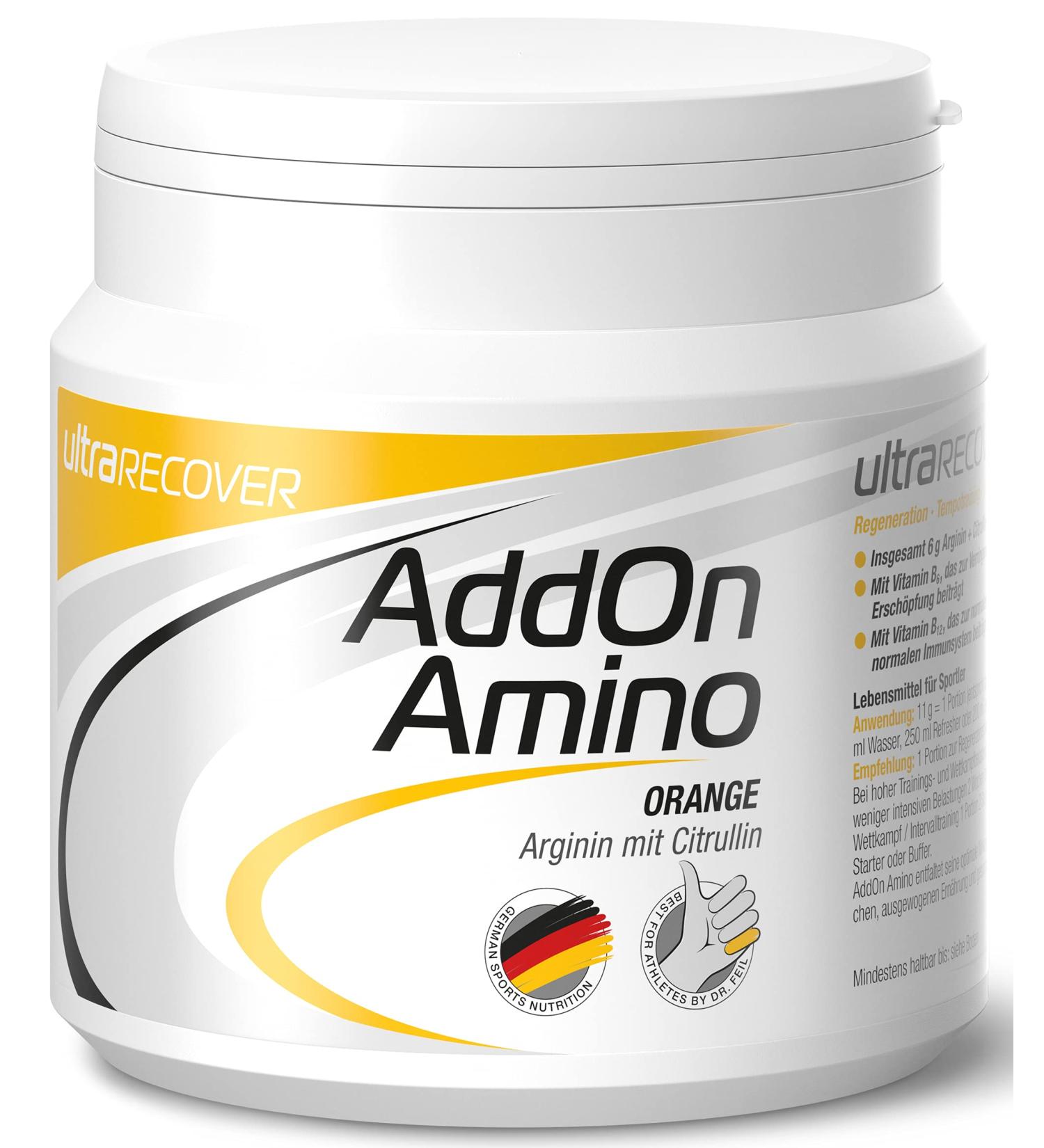 Ultra Sports Ultra Recover AddOn Amino 370g Can Orange