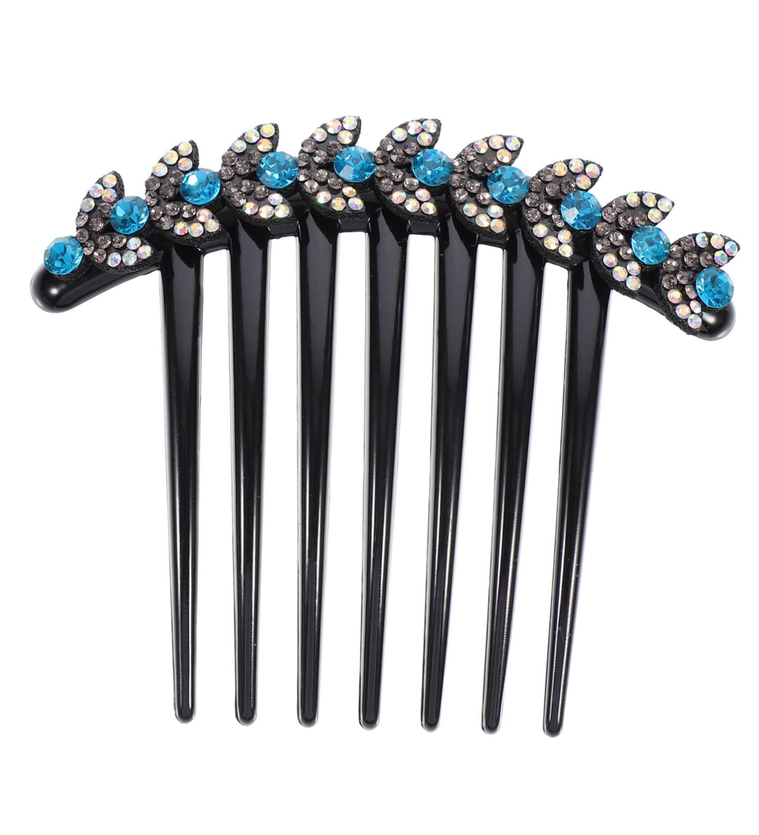 Ipetboom Issue Card Rhinestone Hair Combs Hair Fork Stick Comb Rhinestone Hair Stick Bridal Hair Comb Hair Accessories for Women Bun Diy Rhinestones Clips Women's Korean Version - Buy Online on GoSupps.com