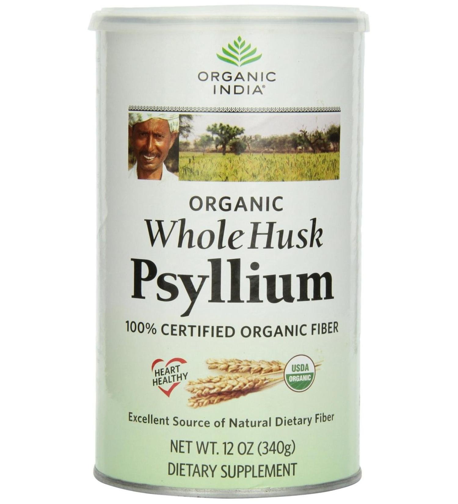 ORGANIC INDIA PSYLLIUM HSKS OG2 CANISTR 12 OZ12