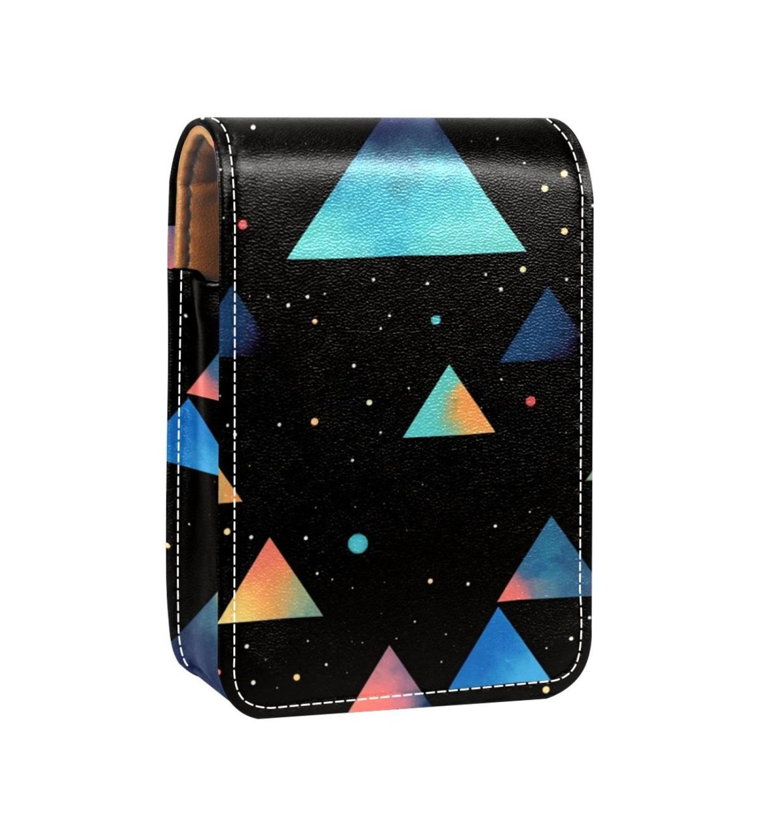 Travel Lipstick Organizer Case | Portable Makeup Bag with Mirror | Color Triangle G722j2lpew - Shop Stylish & Functional Beauty Accessories Online - Buy Online on GoSupps.com