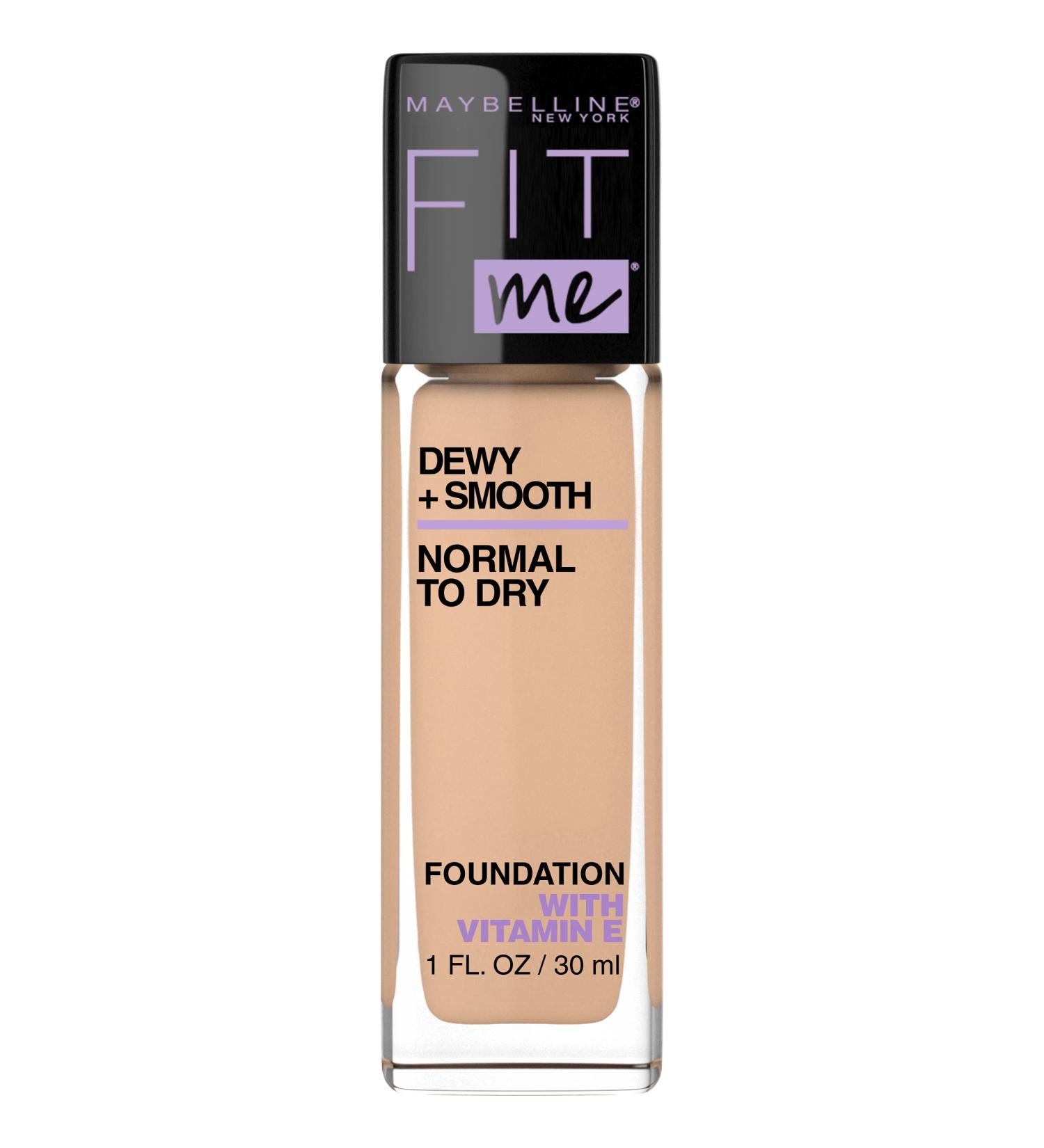 Maybelline Fit Me Dewy + Smooth Foundation 125 Nude Beige 1oz - Flawless Finish - Buy Online on GoSupps.com