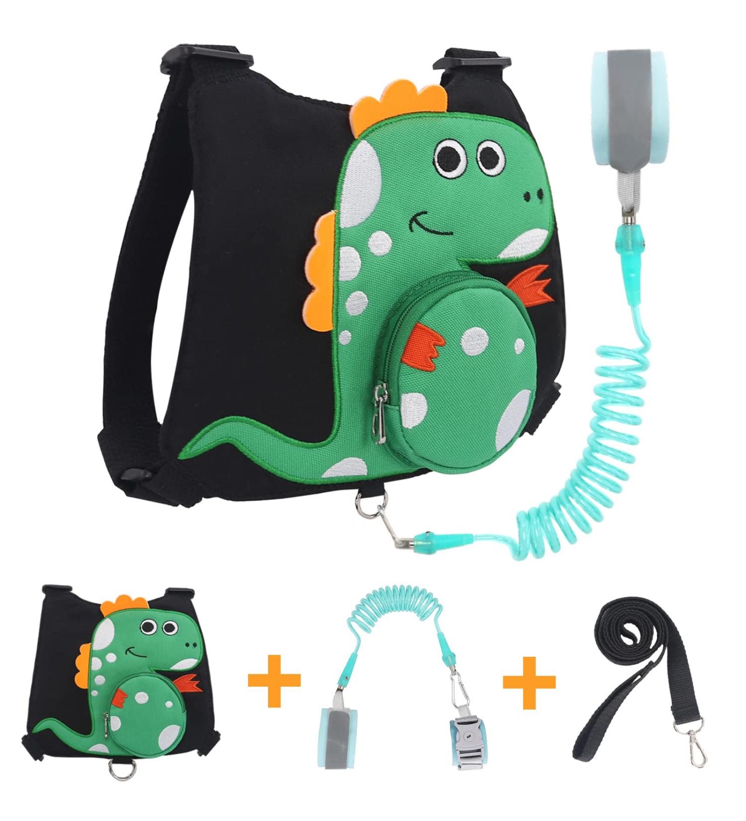 3 in 1 Baby Toddler Leash Set - ELONGRIVER Anti Lost Wrist Link, Child Safety Harness, and Kid Backpack - Buy Online on GoSupps.com