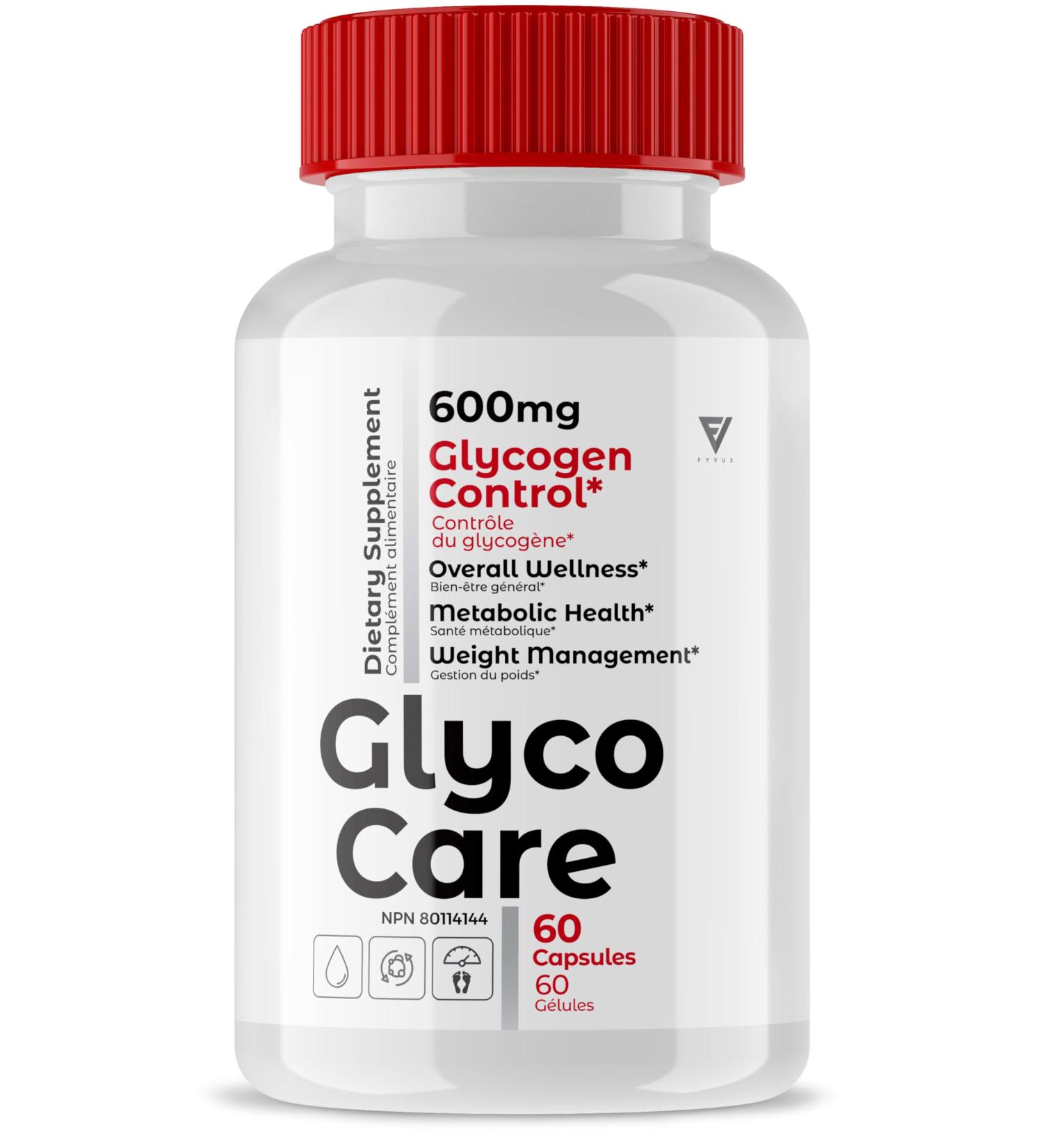 Glyco Care Support Pills GlycoCare Support Capsules Health Wellness Supplements Glyco Clean Pills Women Men Gluco Care Overall Health Support Advanced Formula (60 Capsules) - Buy Online on GoSupps.com