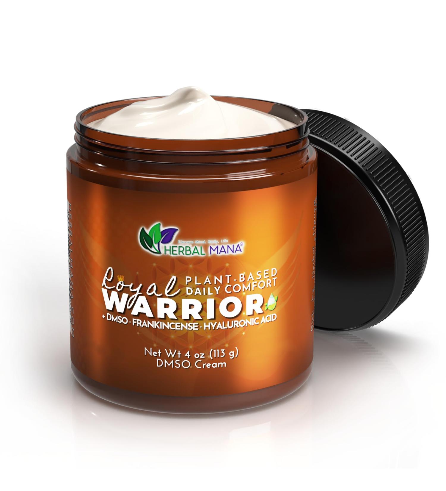 Herbal Mana Frankincense DMSO Body Cream with Magnesium | Royal Warrior