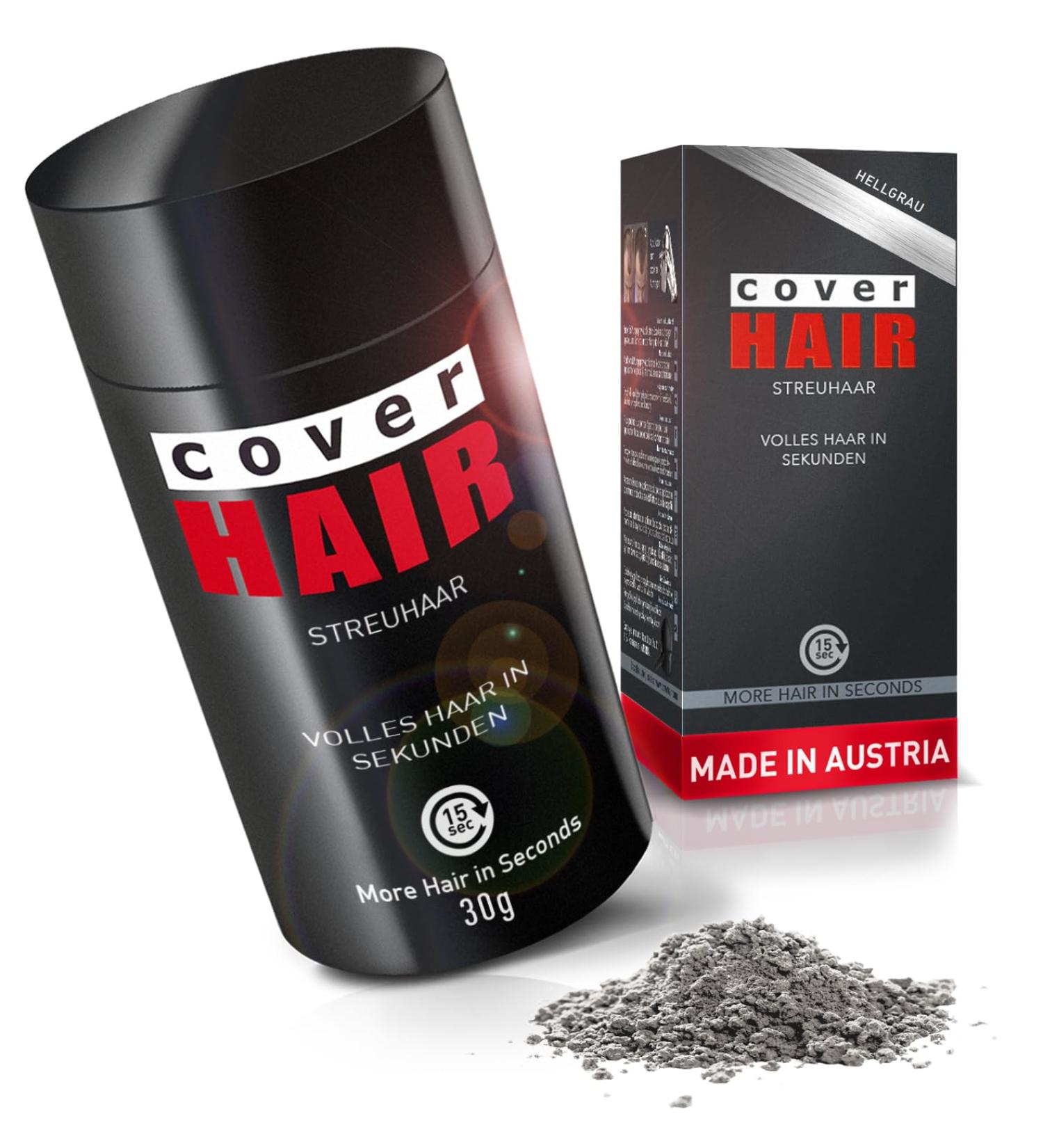 Cover HAIR Hair Thickening with Pouring Hair 30 g (Light Grey) - Buy Online on GoSupps.com