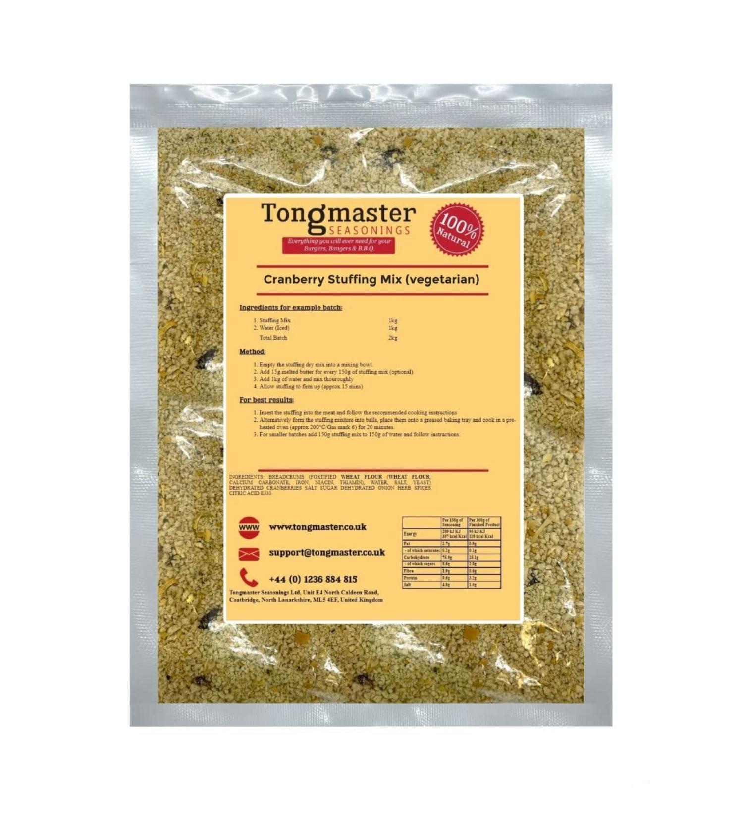 Cranberry Stuffing Mix - 150g (Vegetarian)