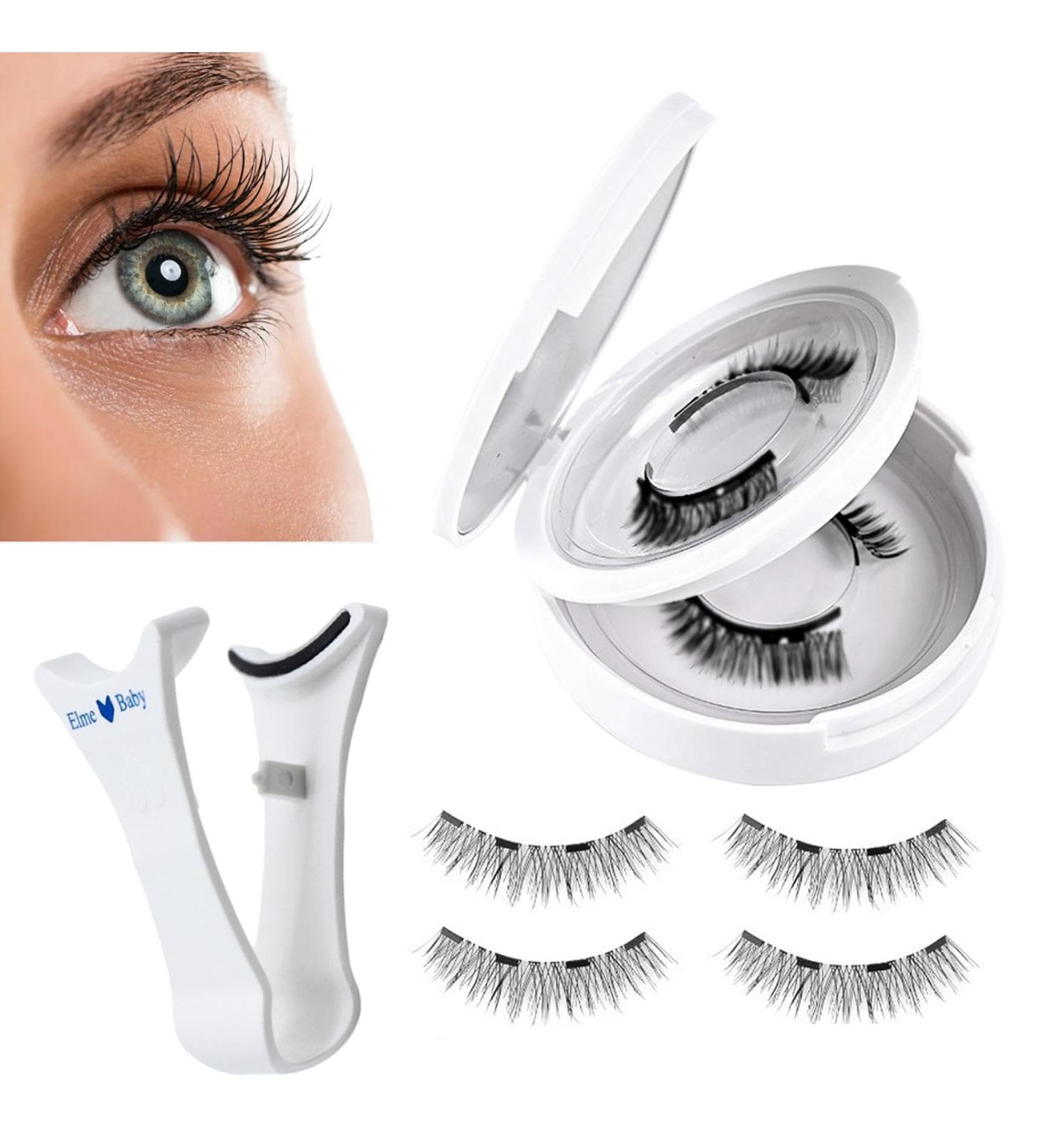Magnetic Eyelashes with Applicator Natural Look Magnetic Lashes False Eyelashes Magnetic with Application Tool No Glue Needed Magnetic Lashes Clear Lash Band Eyelashes - Buy Online on GoSupps.com