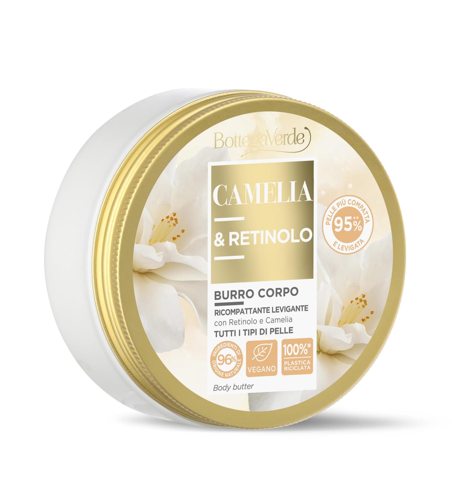  Bottega Verde Bottega Verde - Camellia and Retinol Body Butter 150 ml Firming and Smoothing with Retinol and Hyperfermented Camellia Extract from Tenuta Bottega Verde for all skin types - Buy Online on GoSupps.com