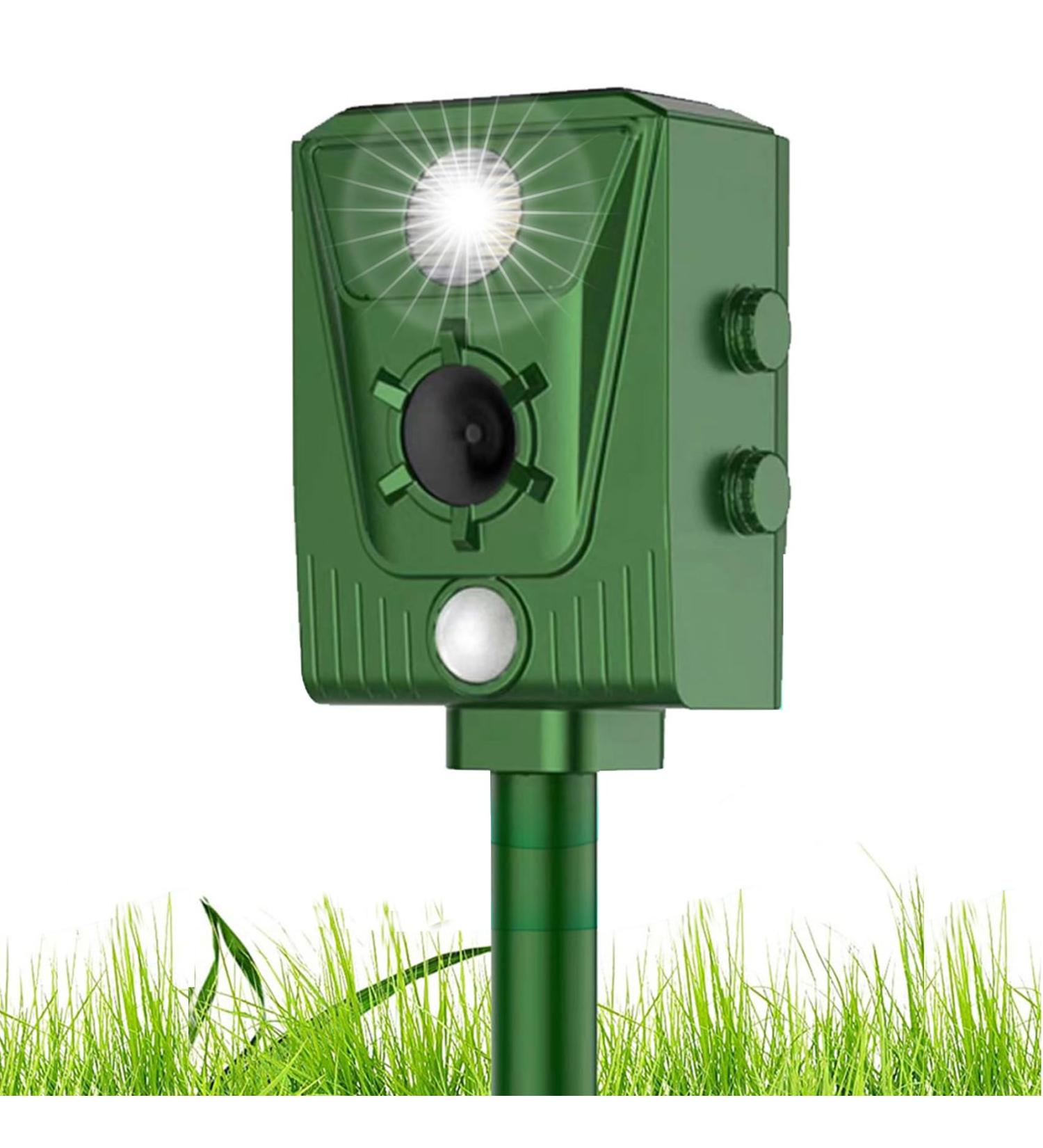 Waterproof Cat Repellent Ultrasonic Cat Repellent Ultrasonic Dog Chaser Solar Powered Animal Scarer Repellent for Garden USB Charge Flashing Lights Outdoor - Buy Online on GoSupps.com