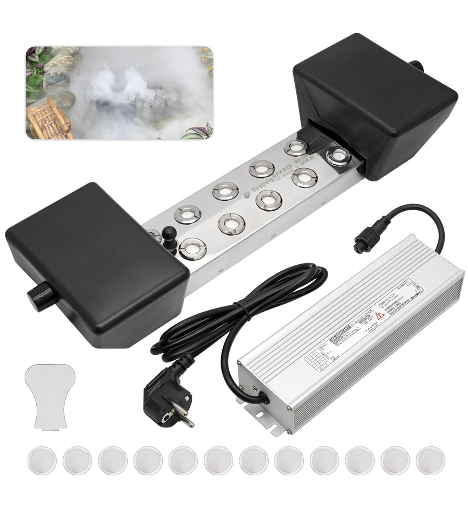 Buy Muyirted 10-Head Ultrasound Fog Maker - 7L/h Humidifier with 400W Power for Gardens & Landscapes - Ideal for Glass Containers | International Shipping Available - Buy Online on GoSupps.com
