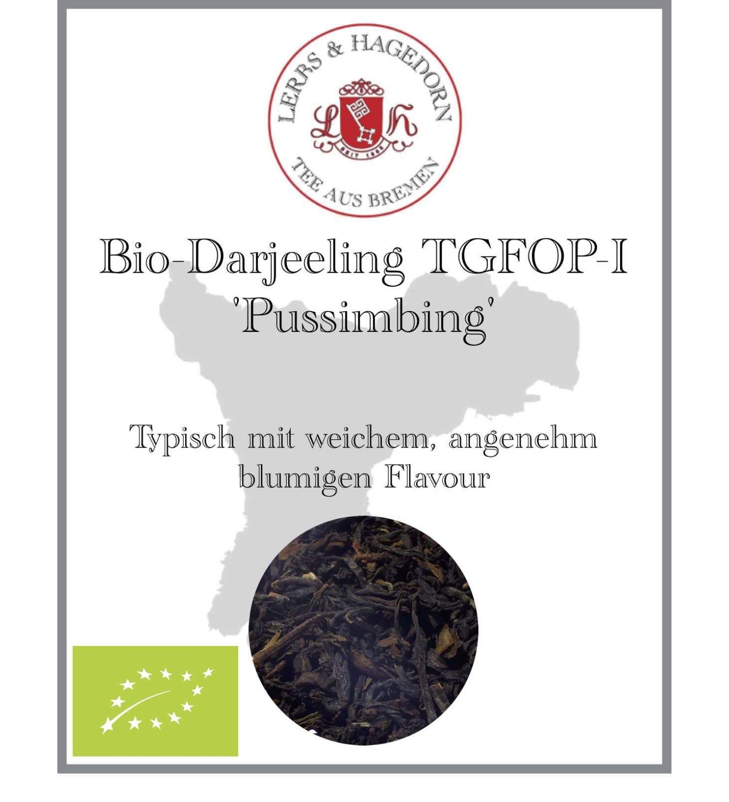  Lerbs & Hagedorn Bio-Black Line Darjeeling TGFOP-I Pussimbing 250 g - Buy Online on GoSupps.com