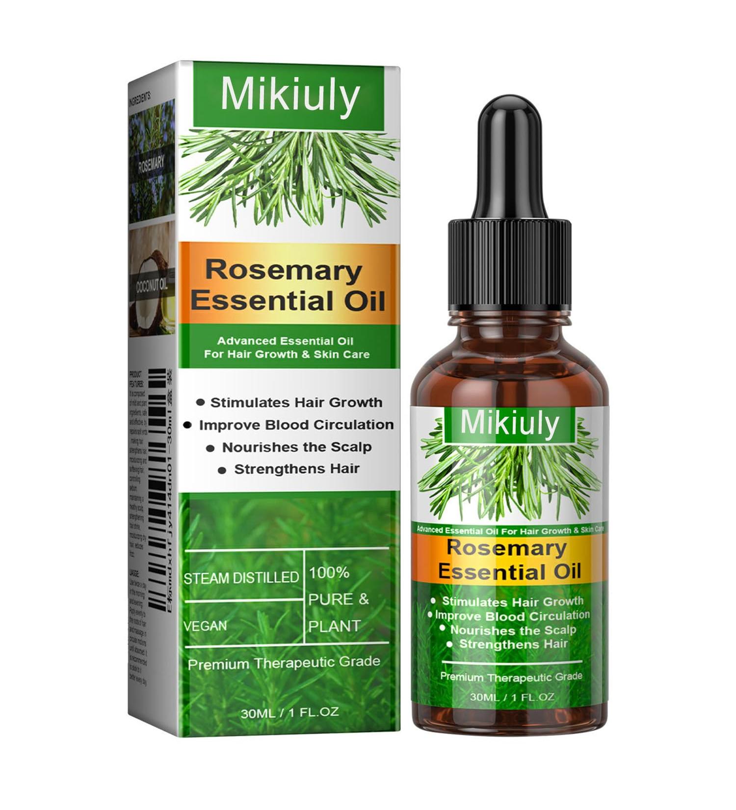 Rosemary Oil for Hair 100% Pure Rosemary Essential Oil for Eyebrow and Eyelash Nourishes The Scalp Stimulates Hair Growth for Men Women 30ml - Buy Online on GoSupps.com
