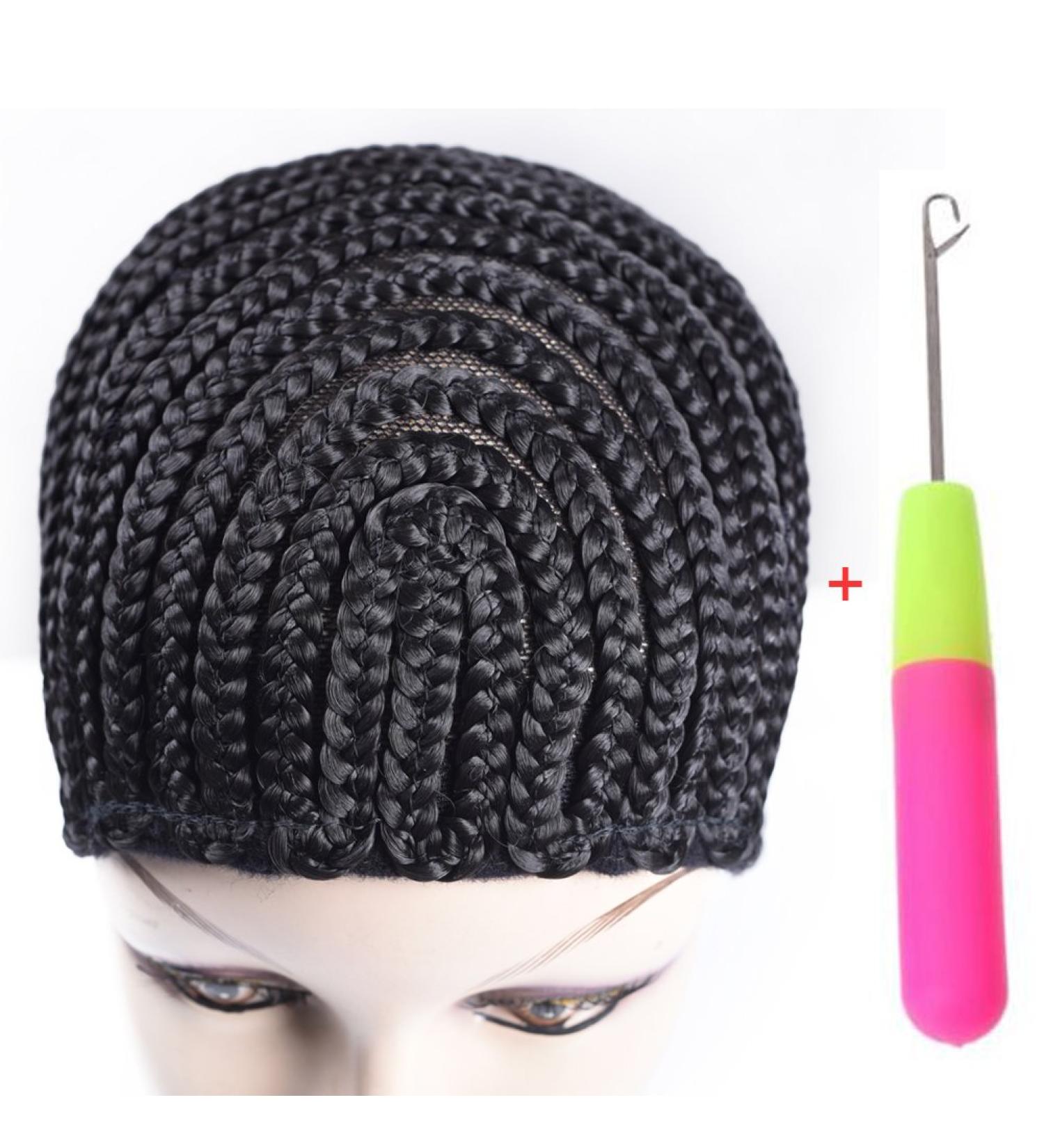 Refined Braided Wig Caps - Crochet Cornrows Cap for Easy Wig Making | Glueless Hair Net Liner - Buy Online on GoSupps.com